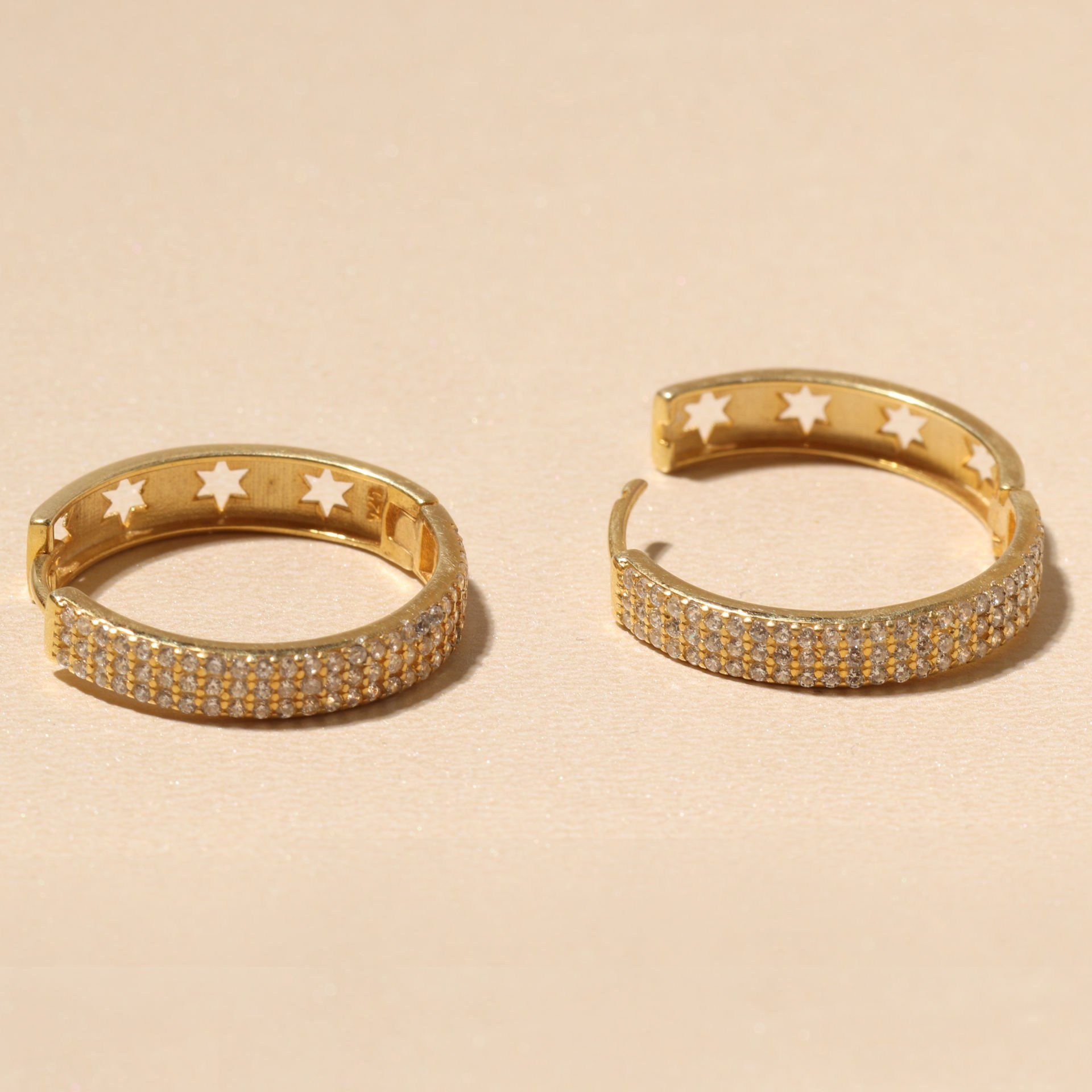 Zirkon Halka Küpe 718882 Gold