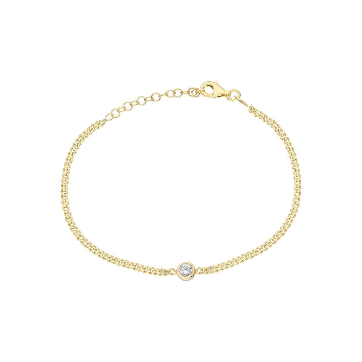 Zirkon Taşlı Bileklik 717007 Gold