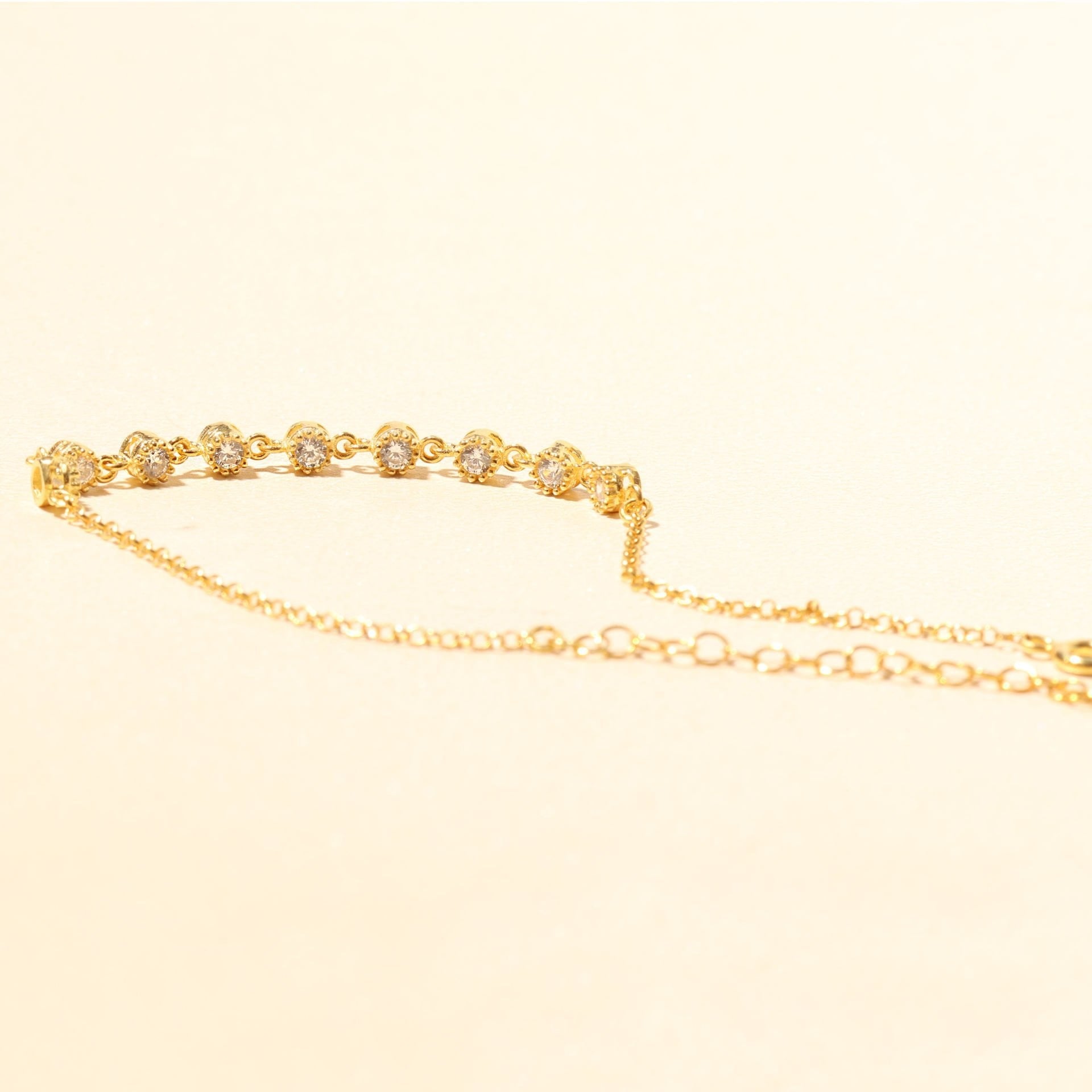 Zirkon Taşlı Bileklik 717008 Gold