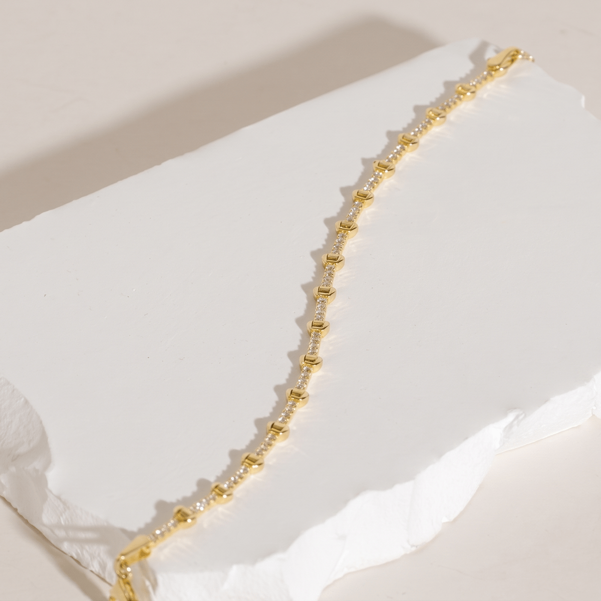 Zirkon Taşlı Bileklik 718549 Gold