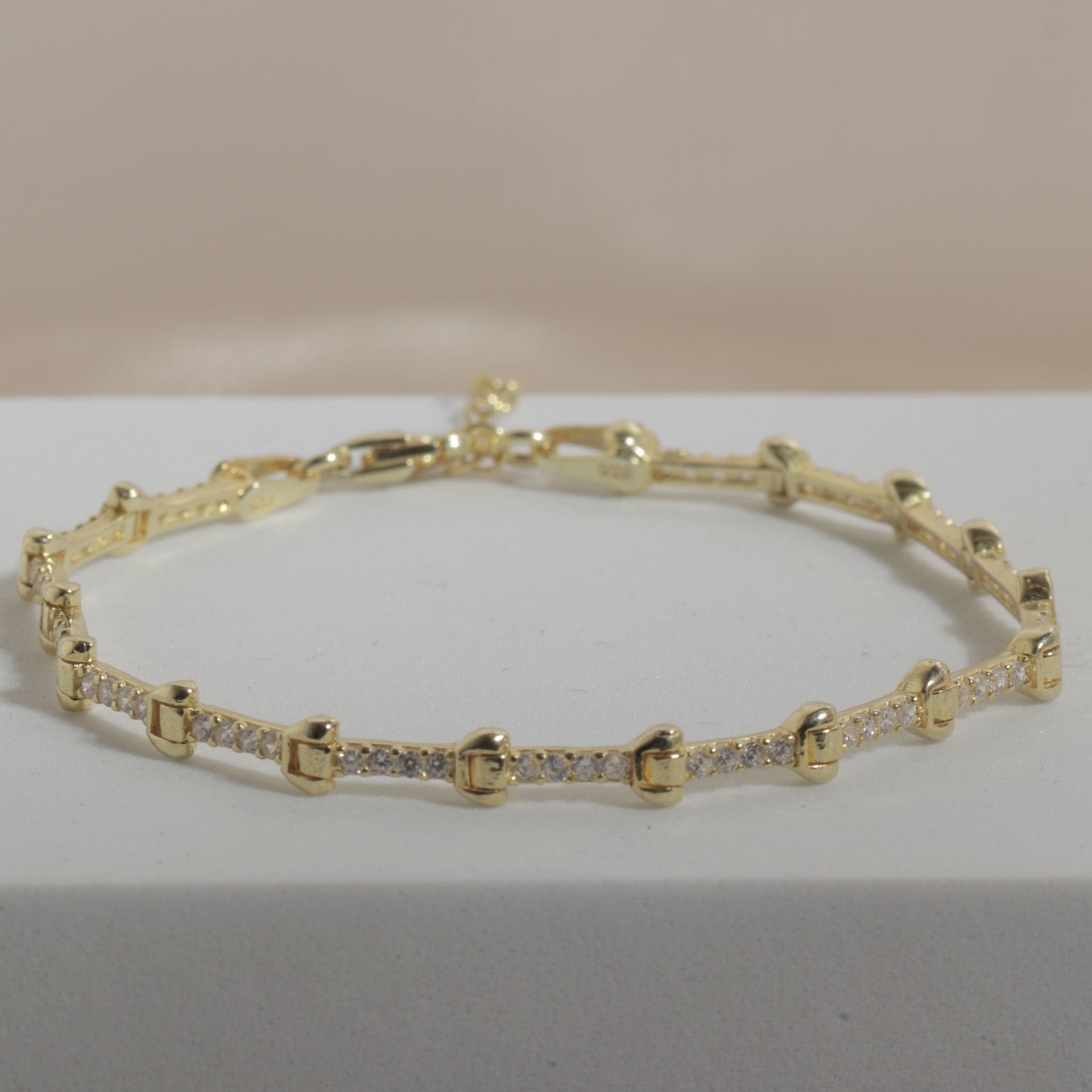 Zirkon Taşlı Bileklik 718549 Gold