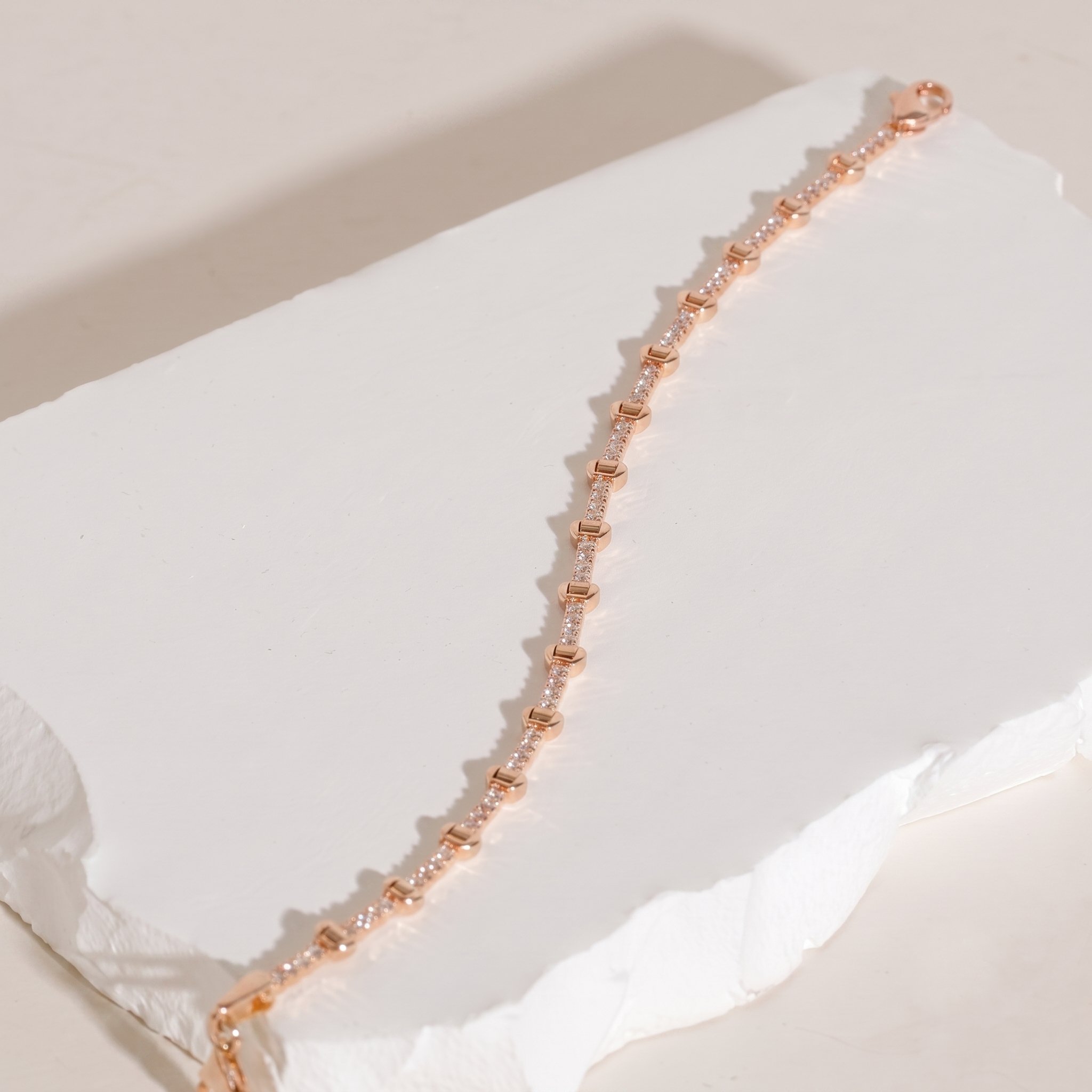 Zirkon Taşlı Bileklik 718549 Rose