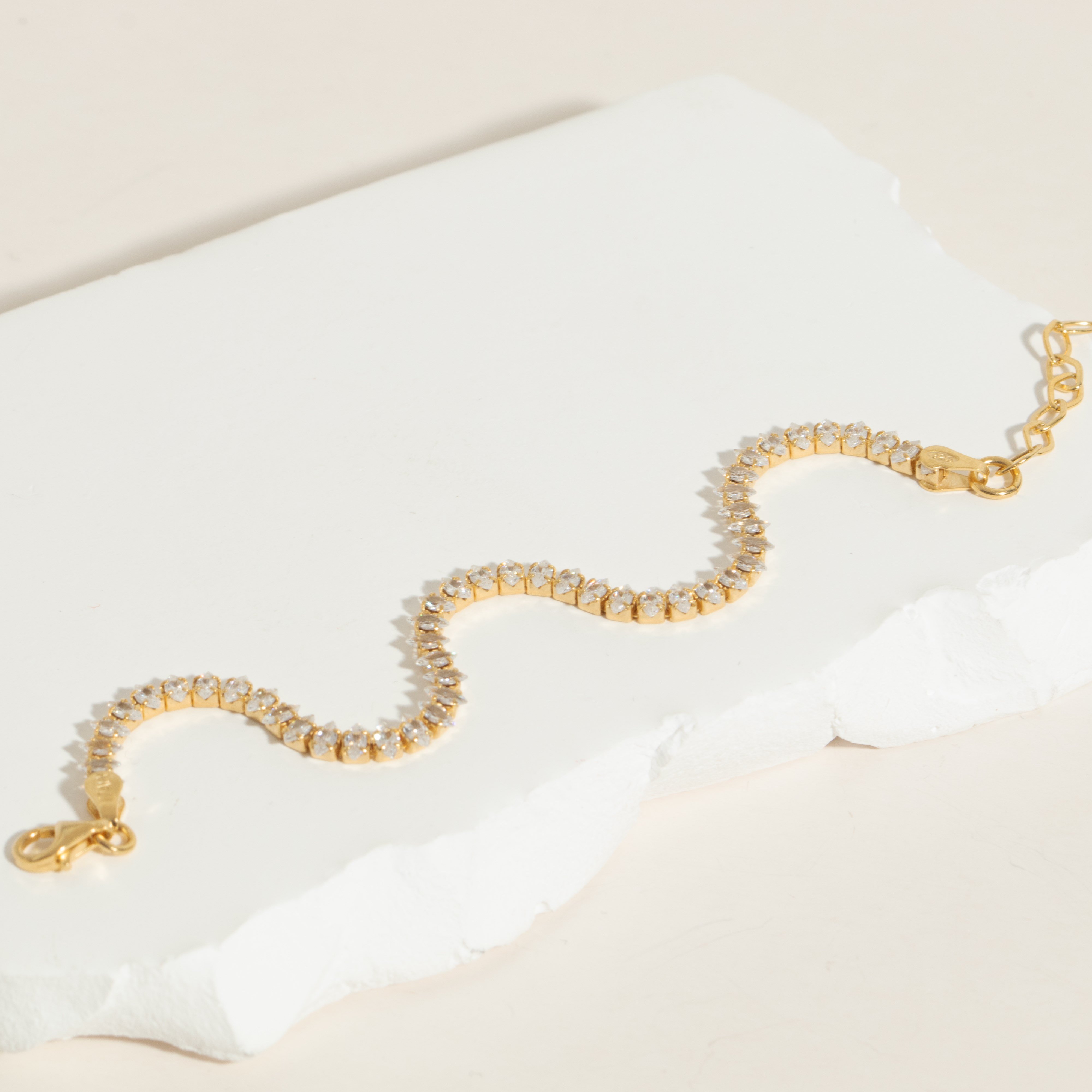 Zirkon Taşlı Bileklik 718554 Gold