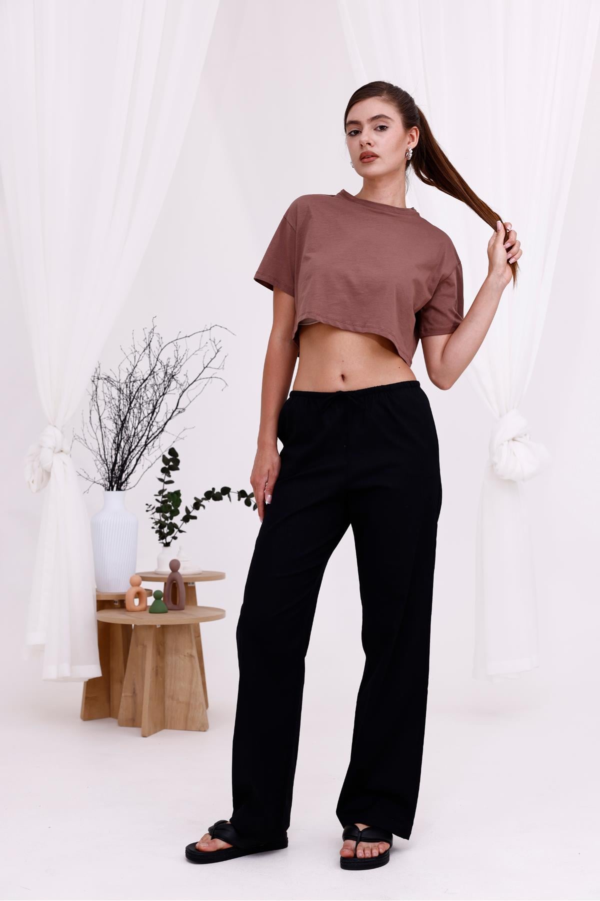 Beli Lastikli Pantolon