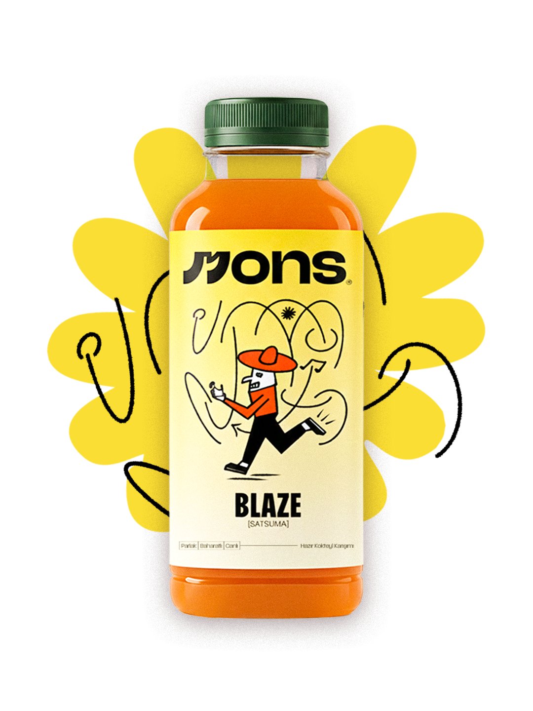 MONS Blaze – Satsuma Kokteyl Karışımı (1L)