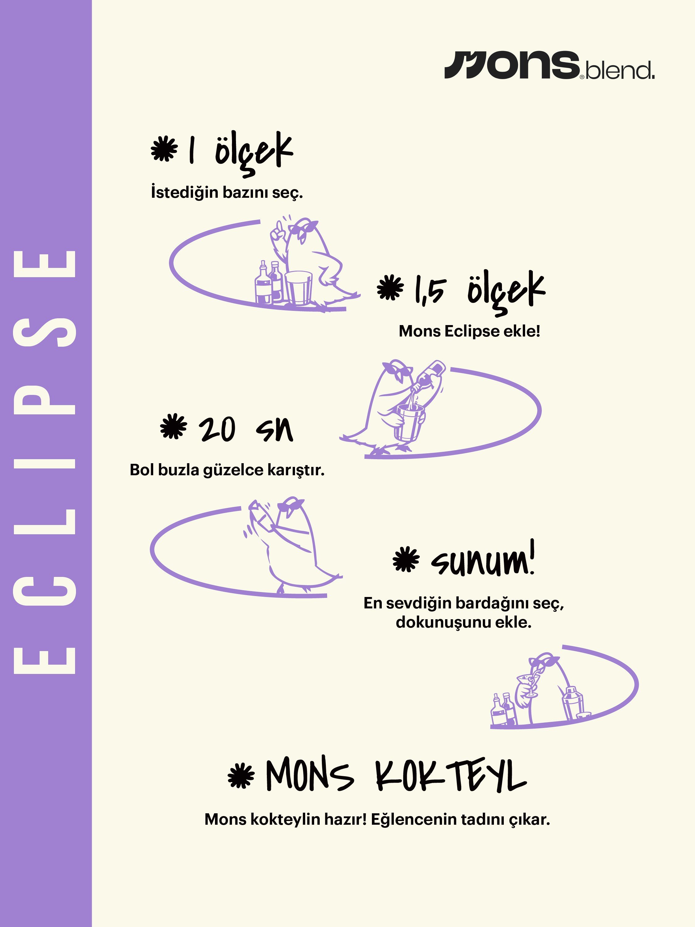 MONS Eclipse – Passion Fruit Kokteyl Karışımı (1L)