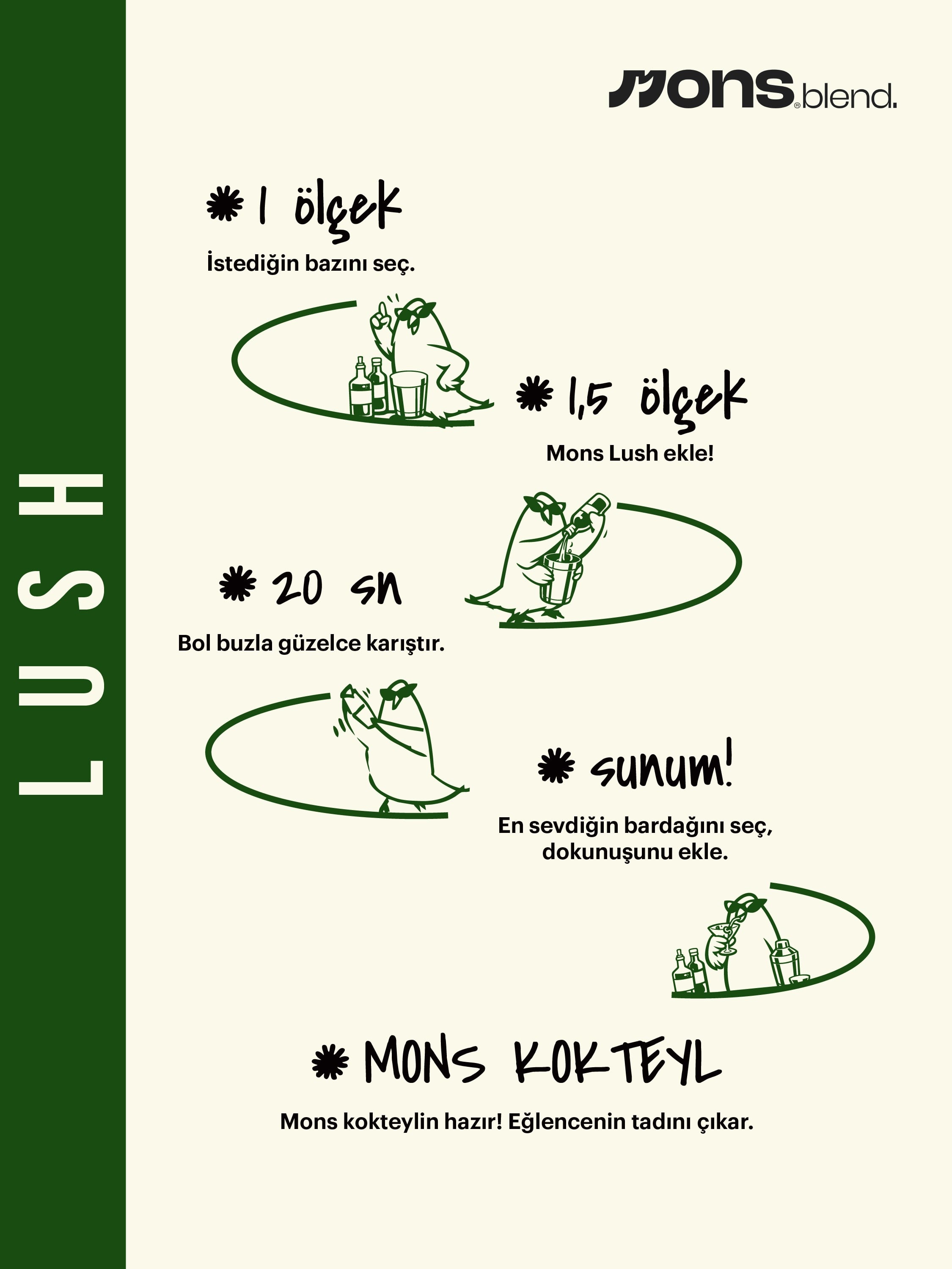 MONS Lush – Kuzu Kulağı Kokteyl Karışımı (1L)