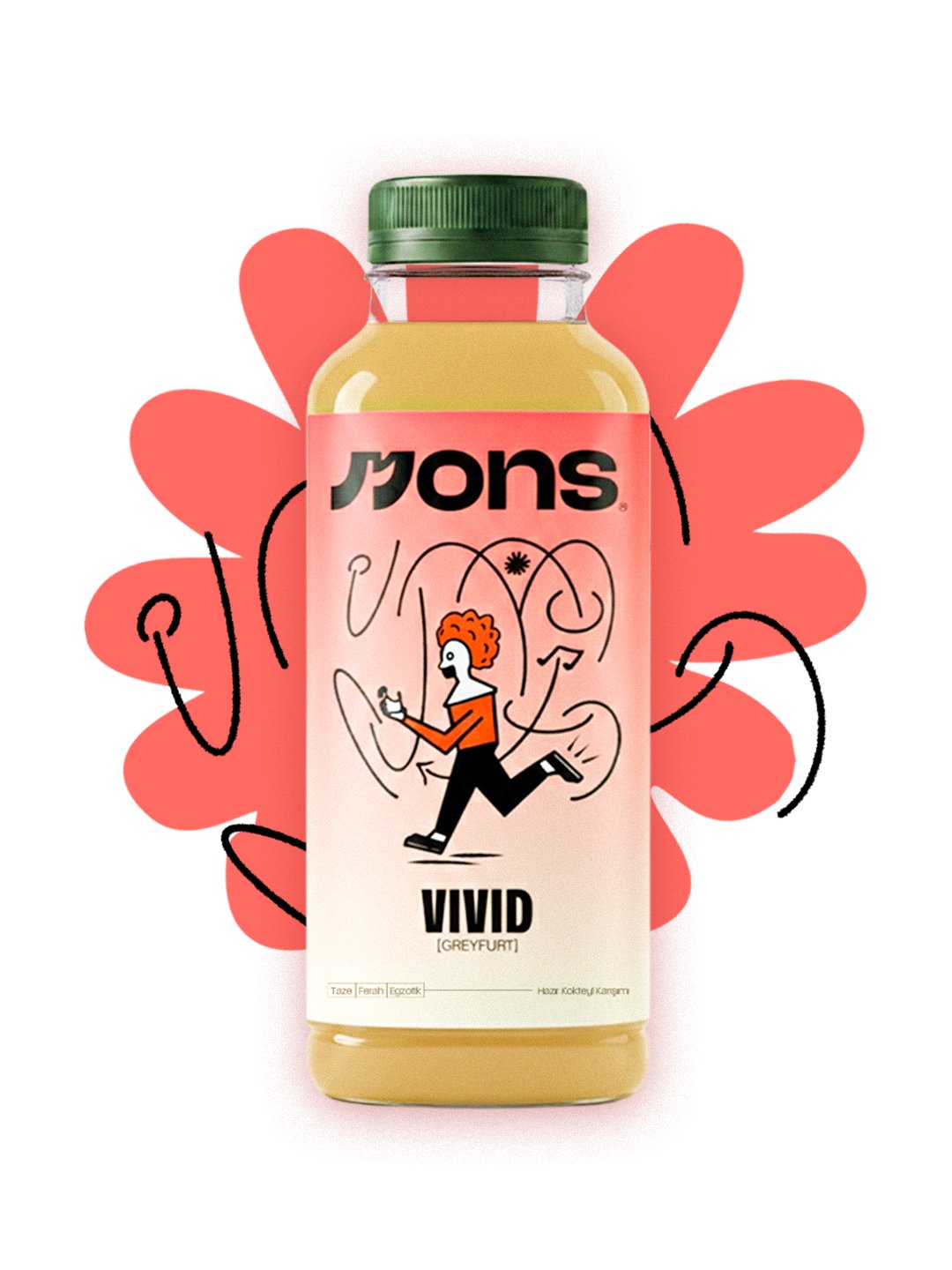 Mons Vivid – Greyfurt Kokteyl Bazı 1 Litre