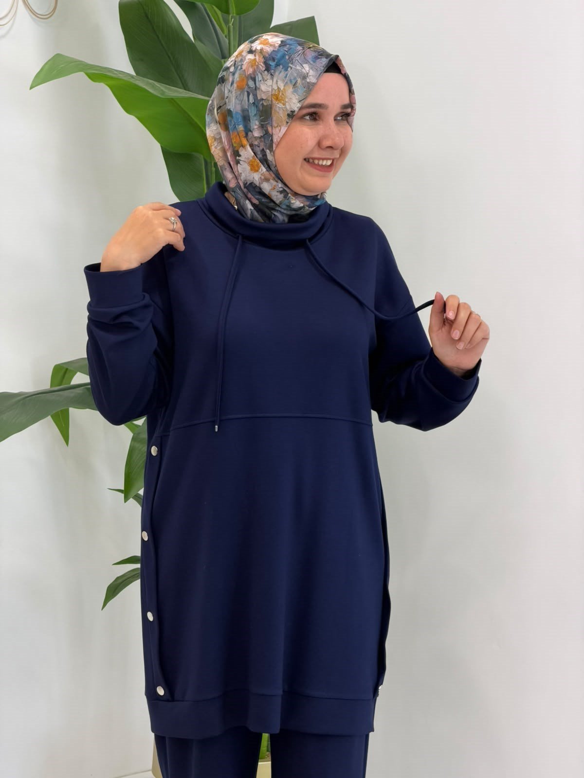 4102 Lacivert Zımbalı Takım