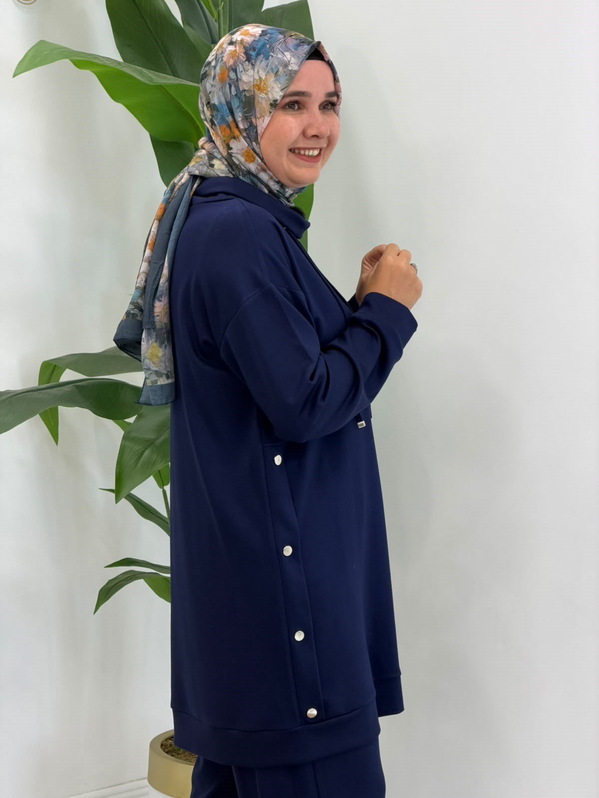 4102 Lacivert Zımbalı Takım