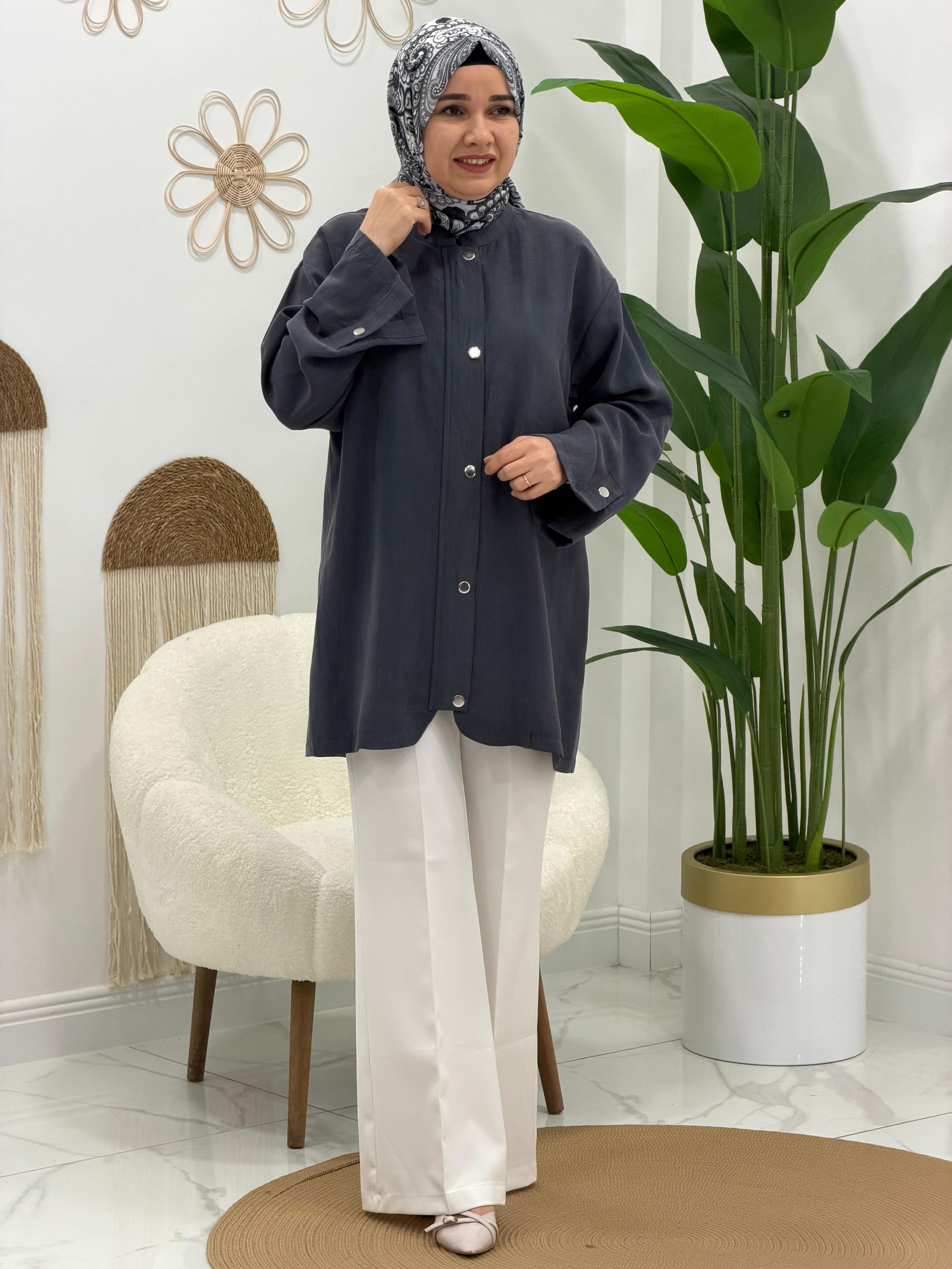 Antrasit Ceket Tunik