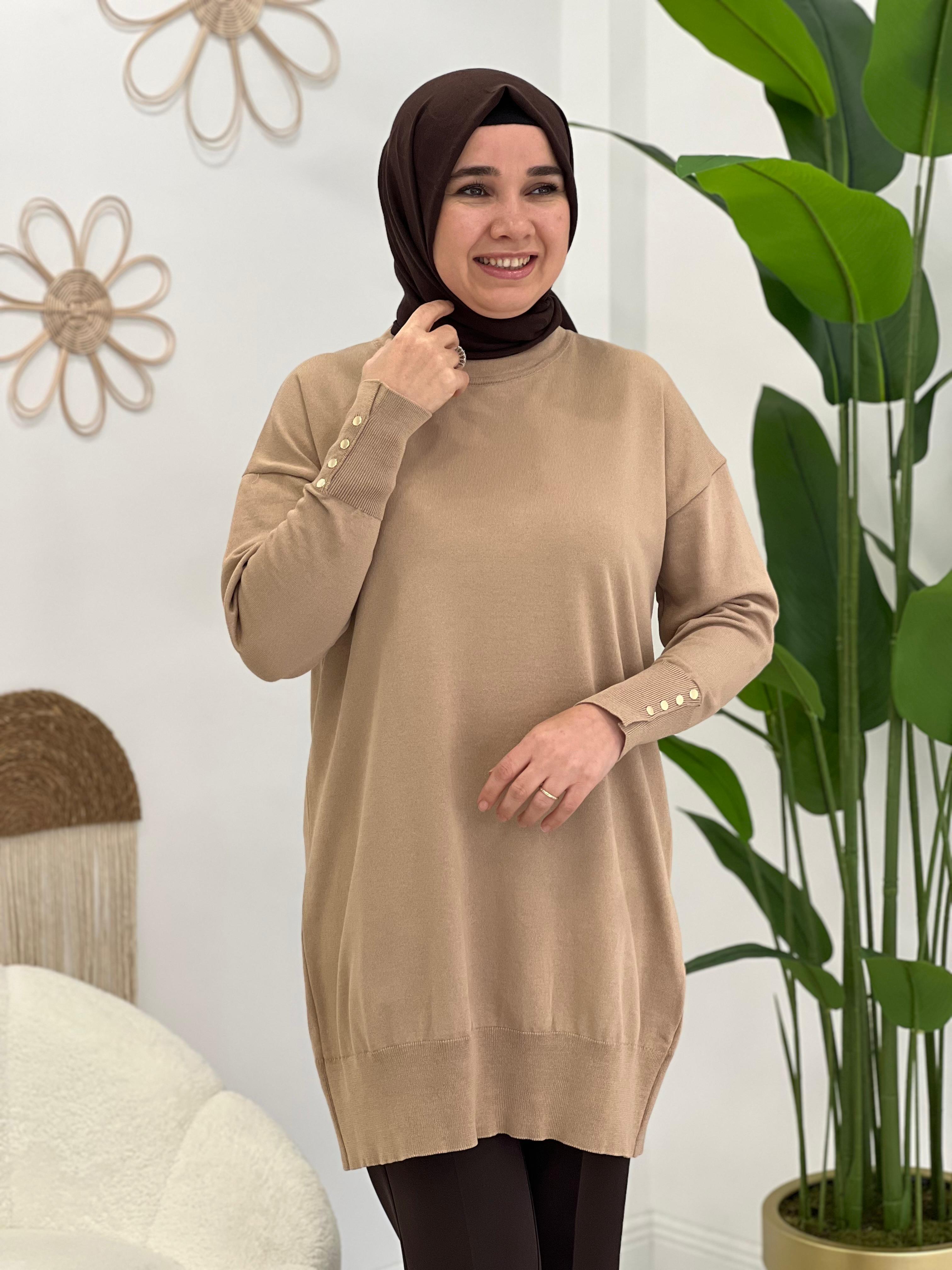 Bej Triko Tunik