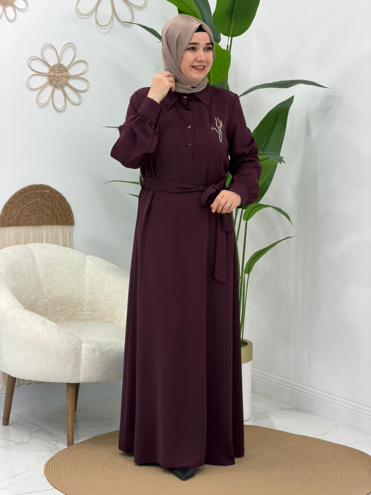 Bordo Elbise