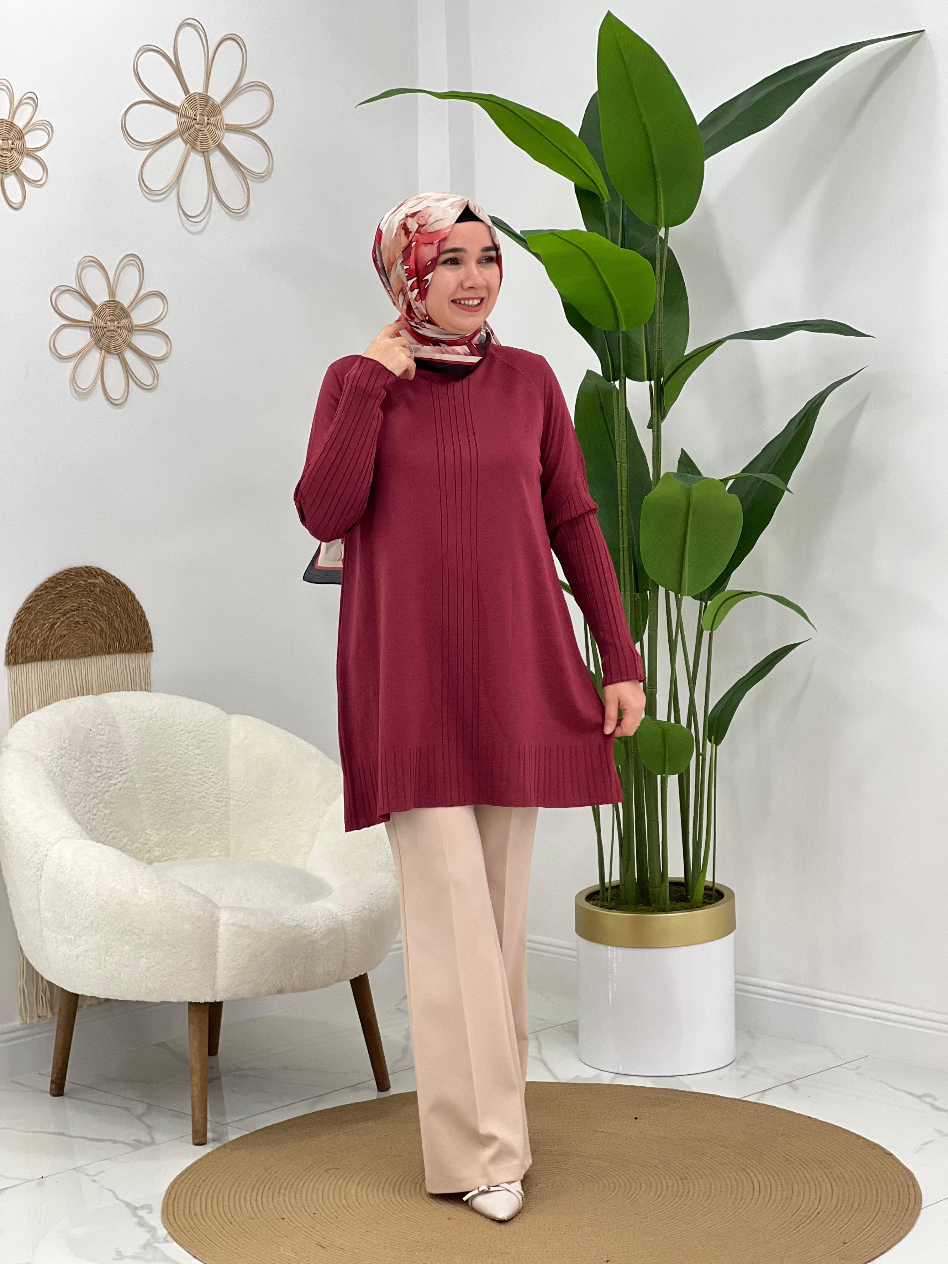 Bordo Merserize Tunik