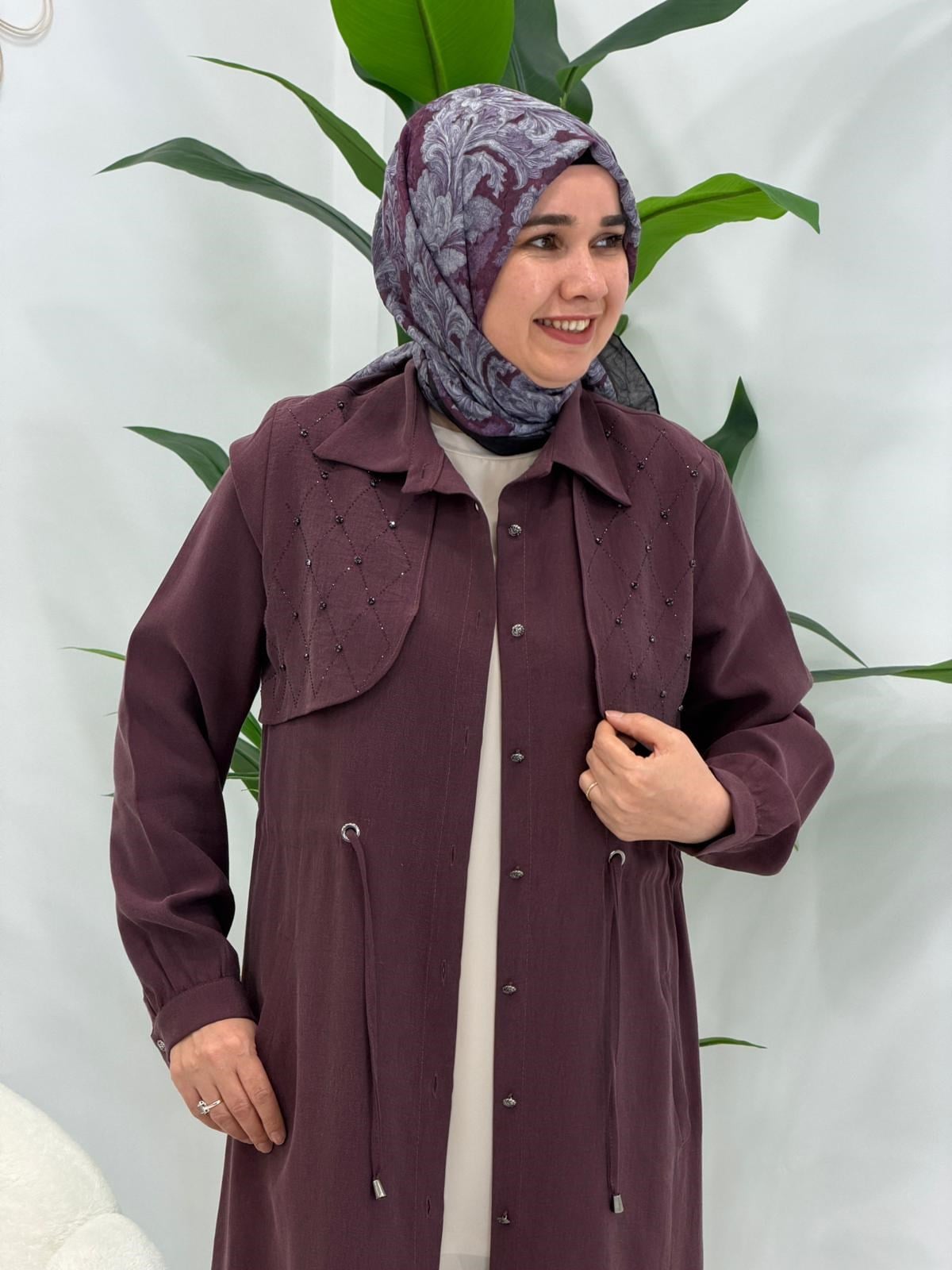 Bordo Tensel Giyçık Kap