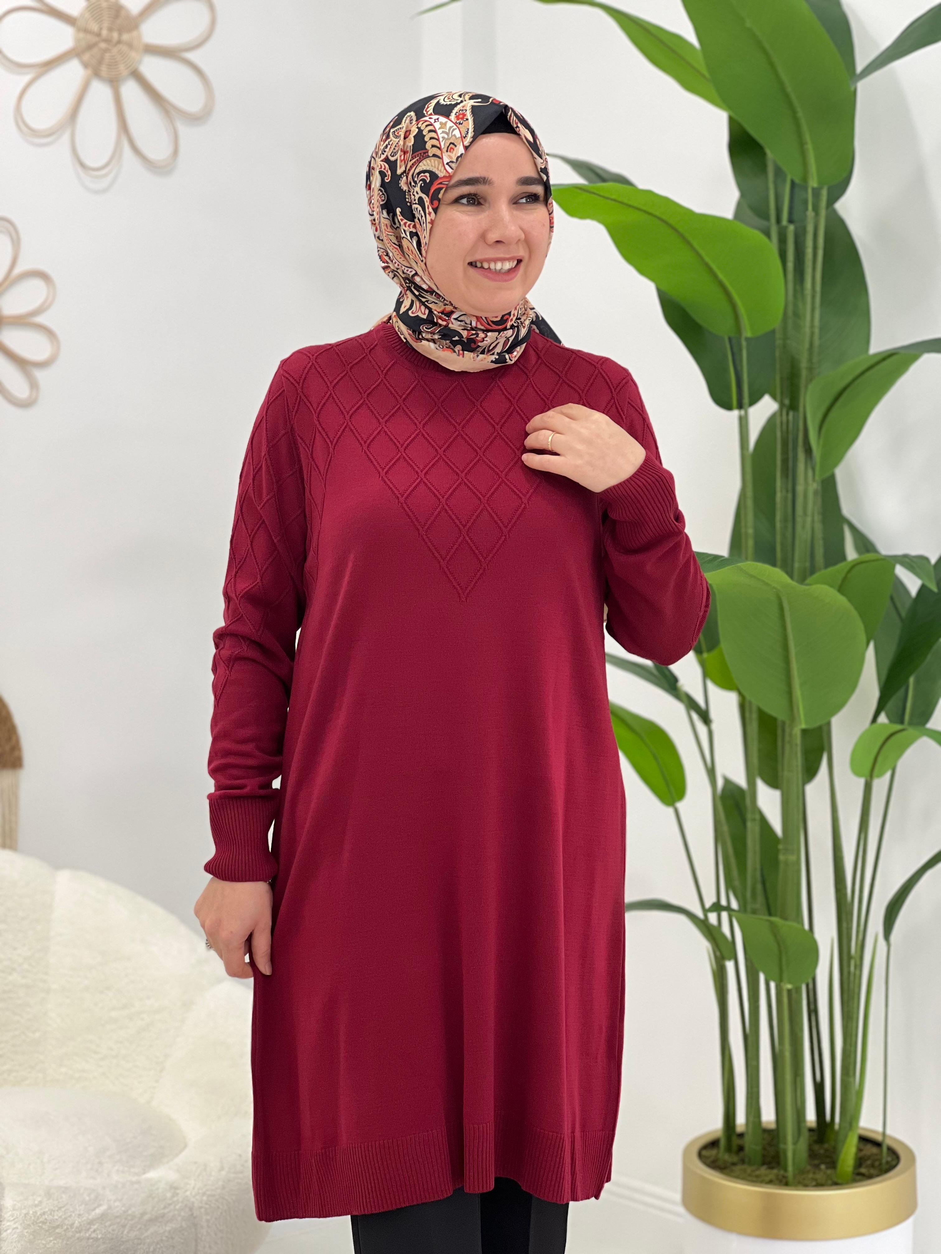 Bordo Triko Tunik