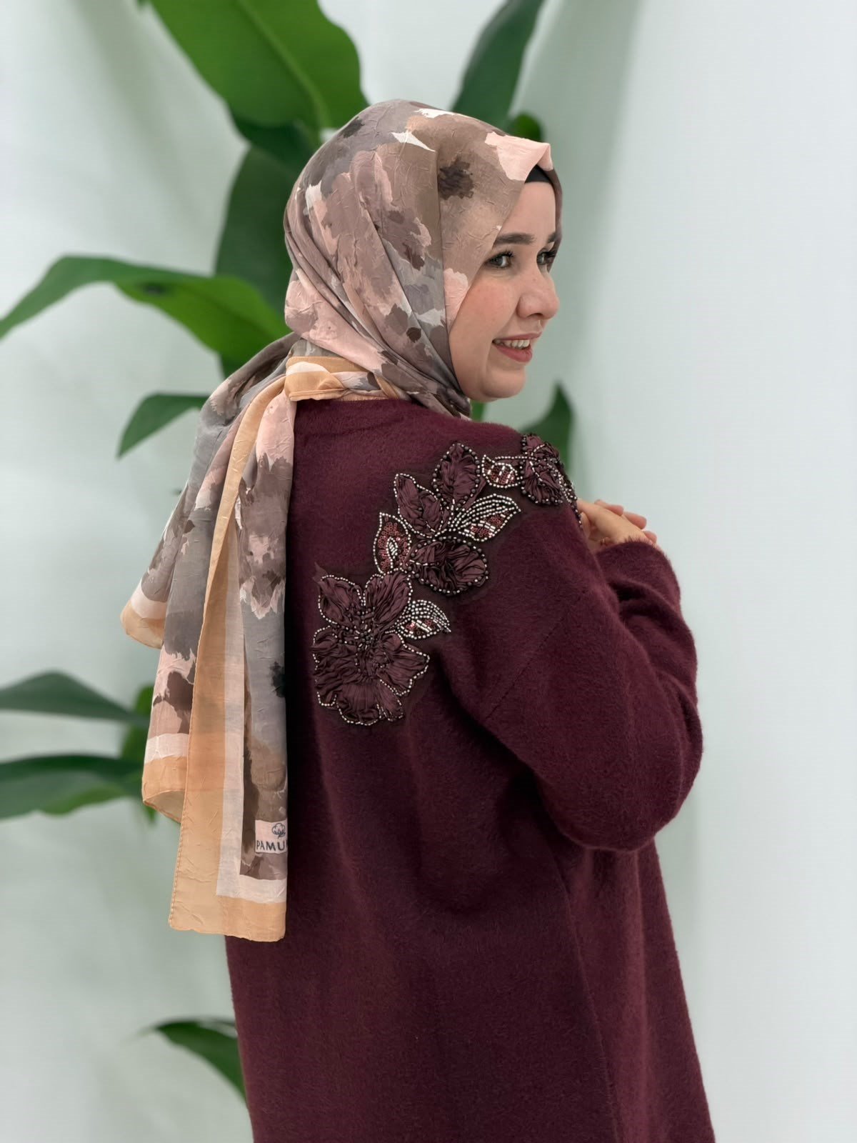 Bordo Yumoş Angora Kazak