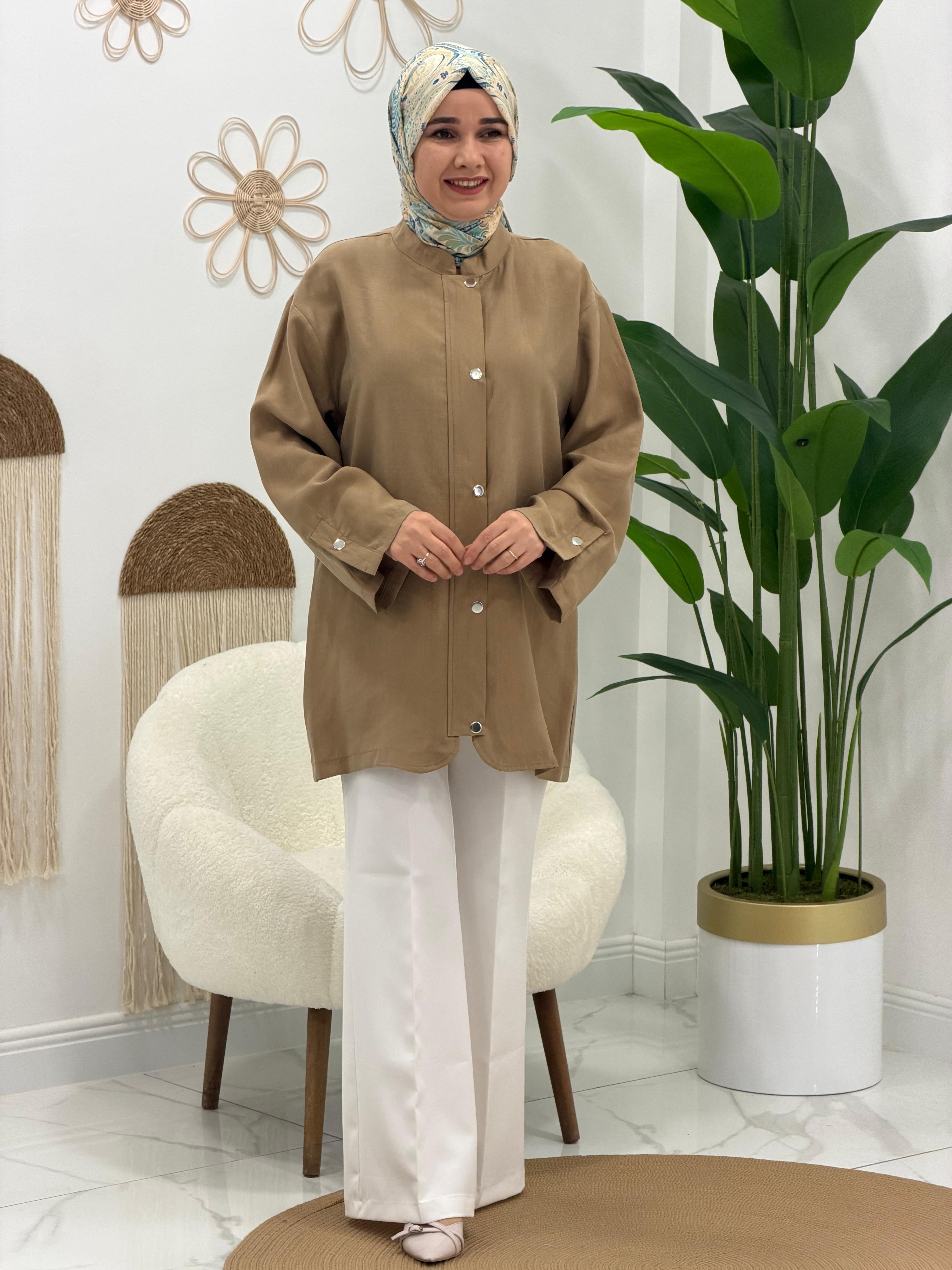 Camel Ceket Tunik