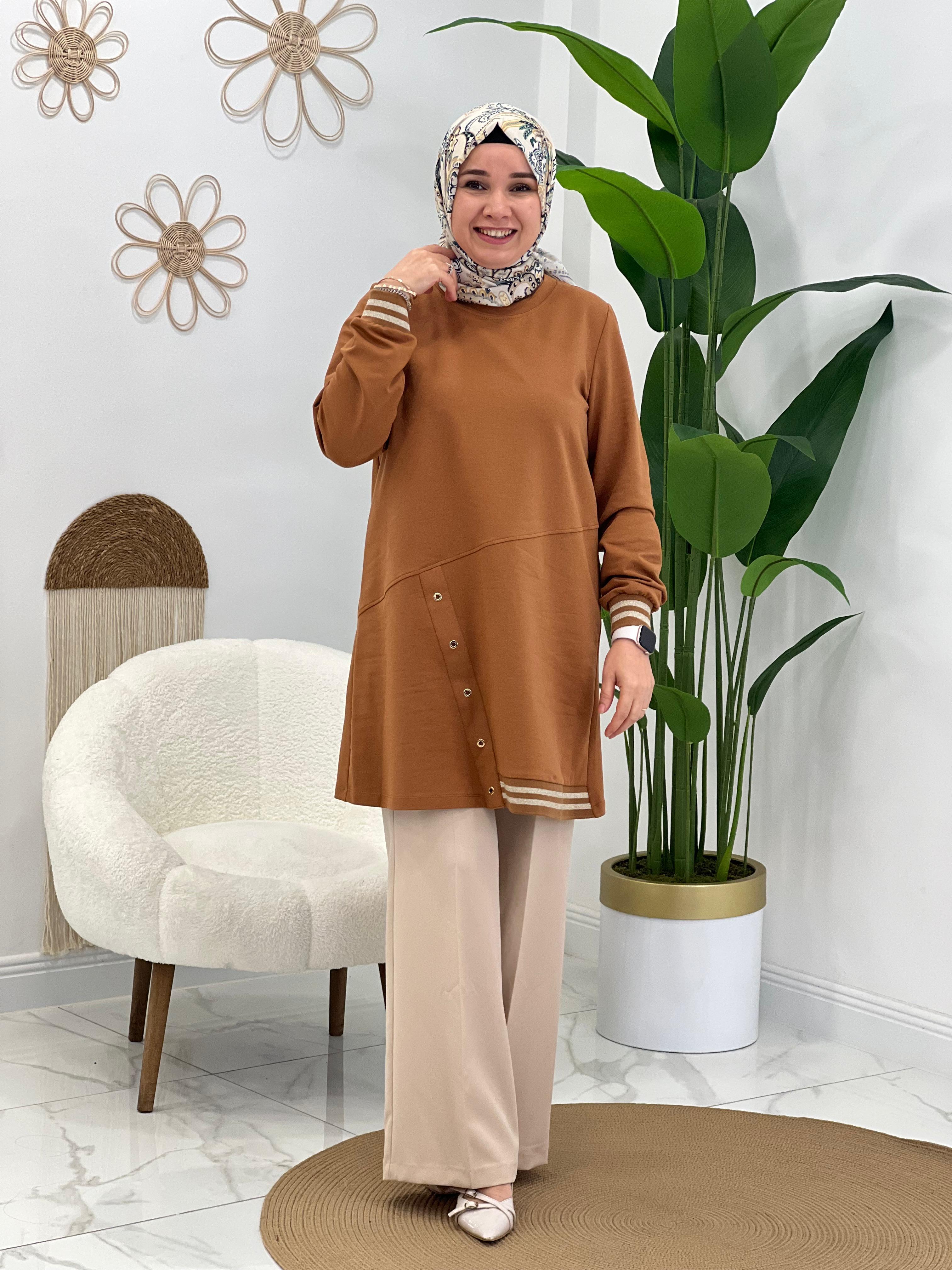 Caramel Ribanalı Sweat
