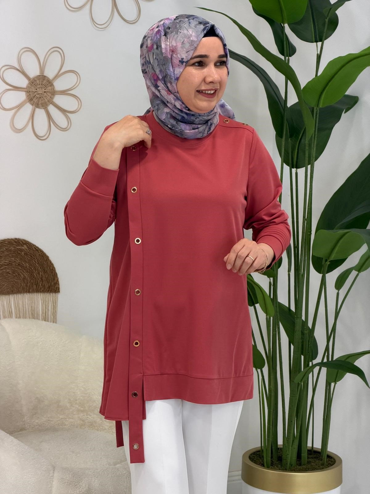 Gül Kuş Gözü Tunik
