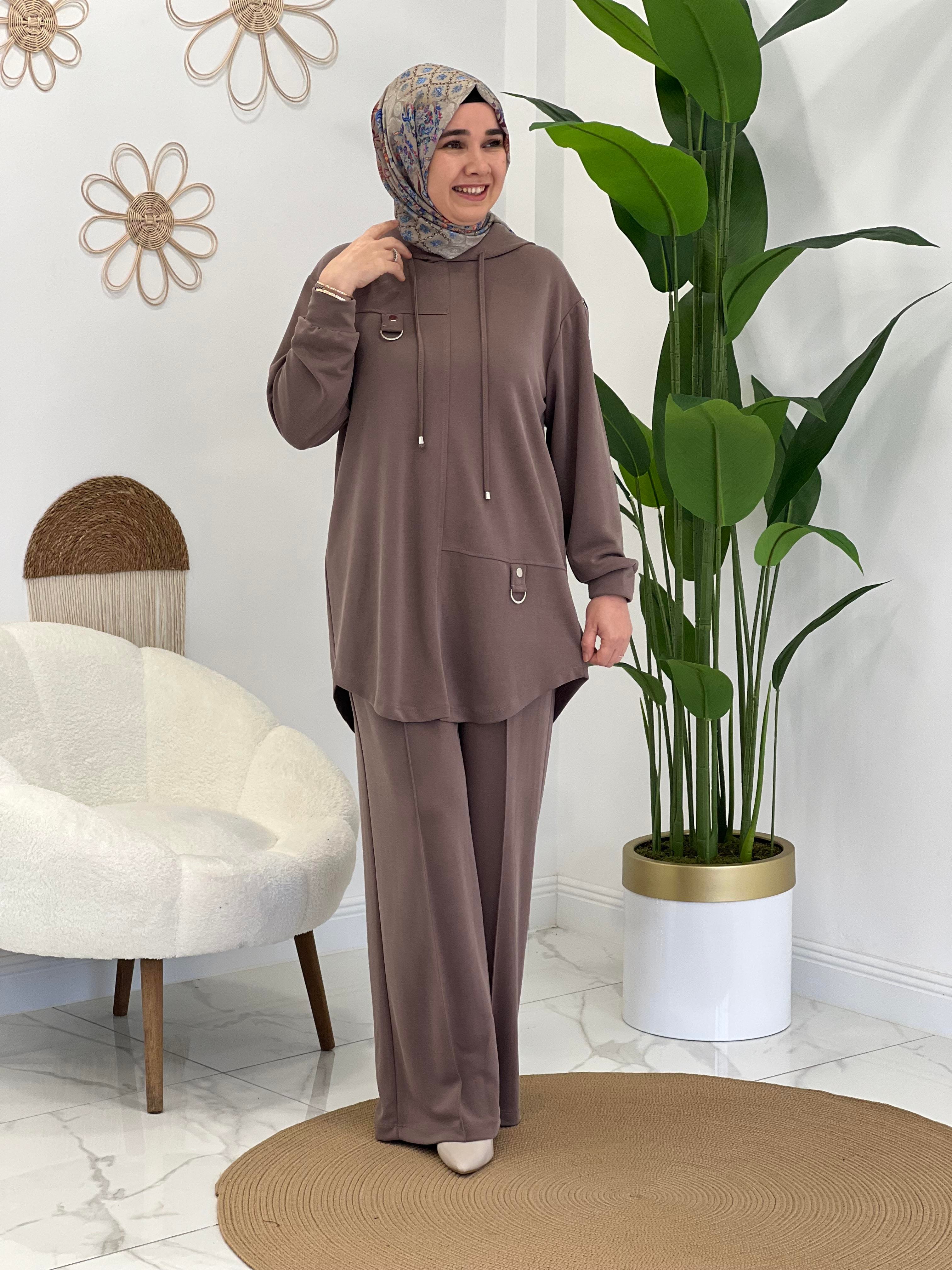 Kahve İpek tensel Takım