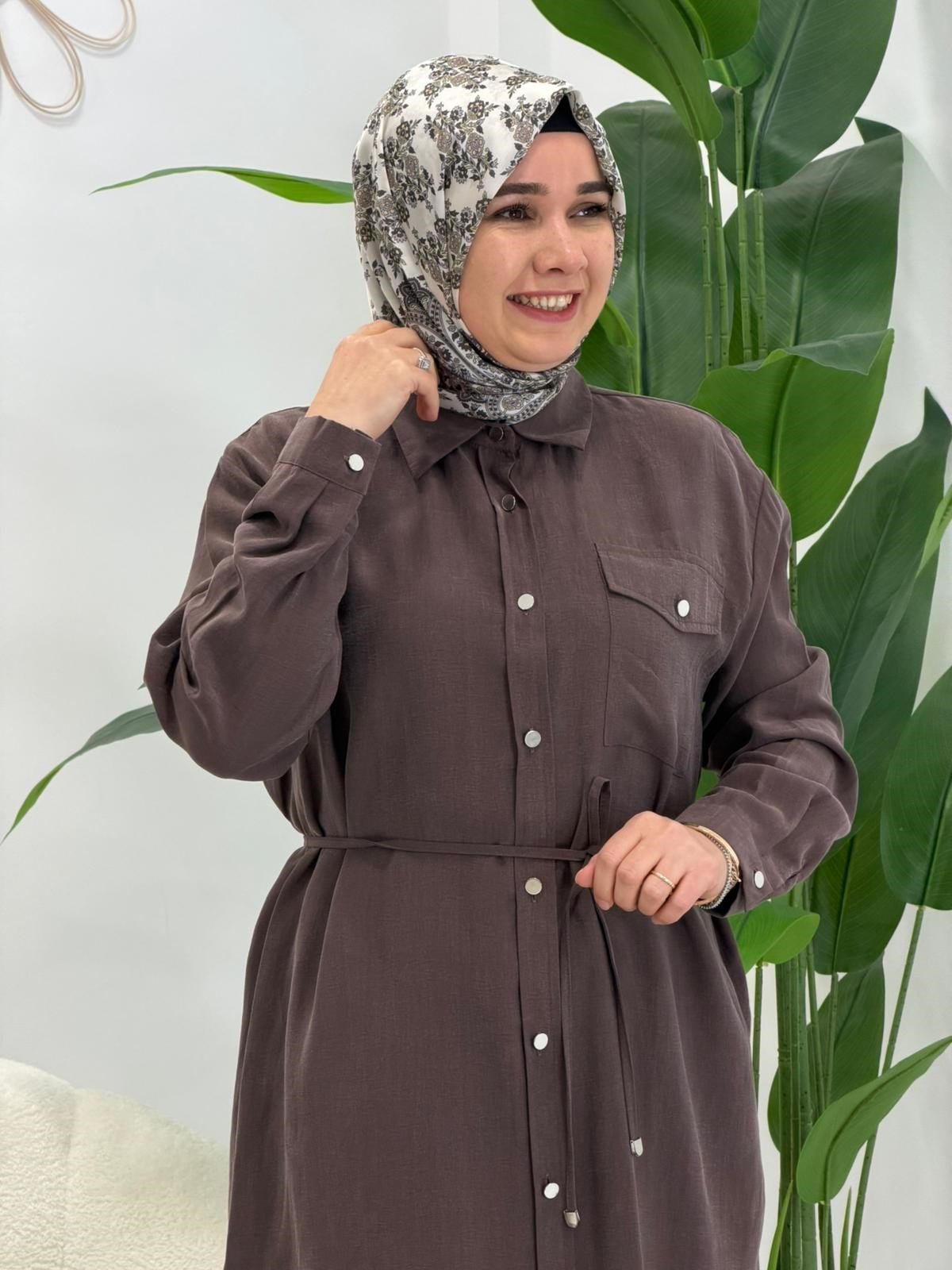 Kahve Linda Keten Takım