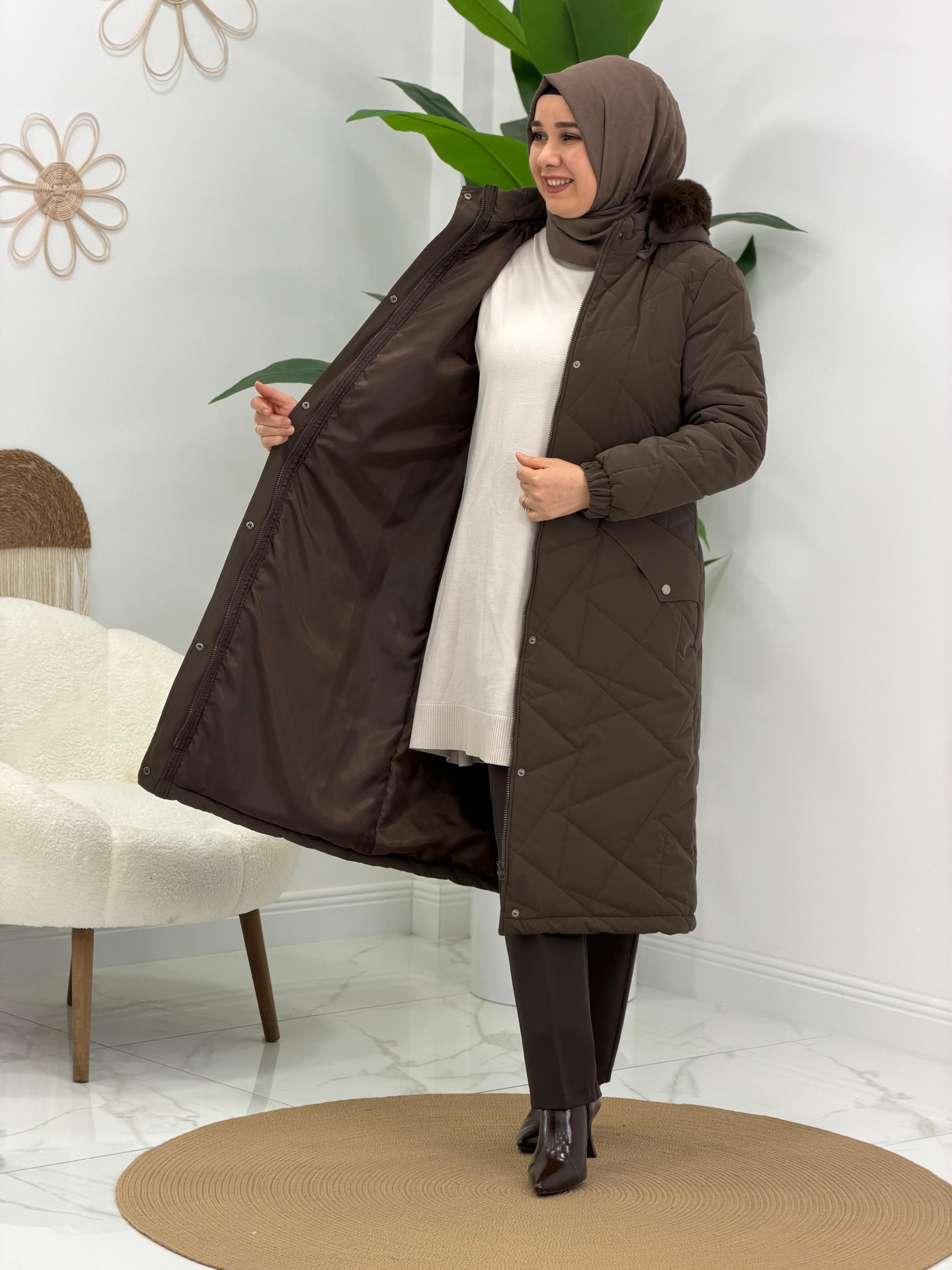 Kahve Şişme Mont
