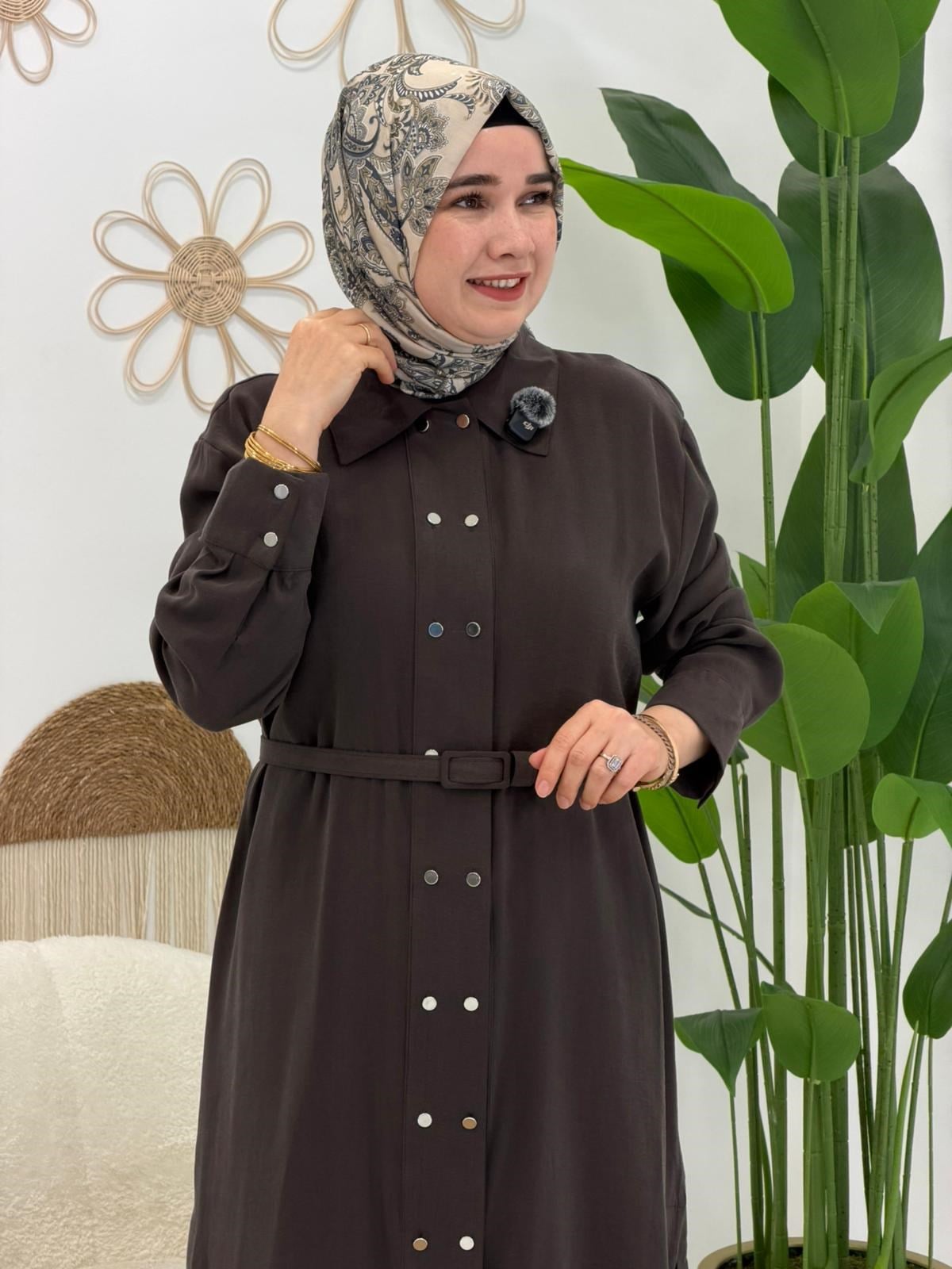 Kahve Tensel Tunik