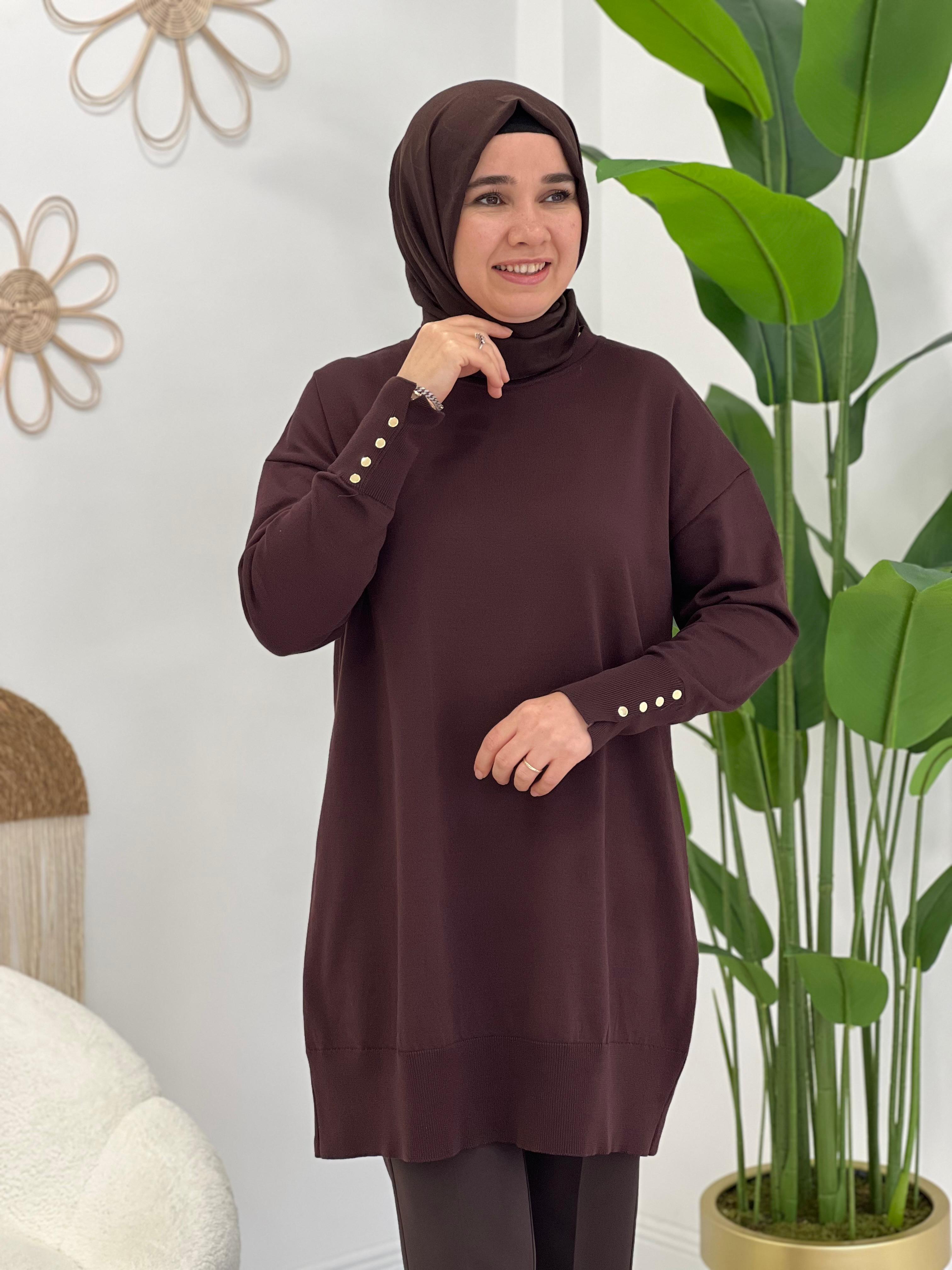 Kahve Triko Tunik 