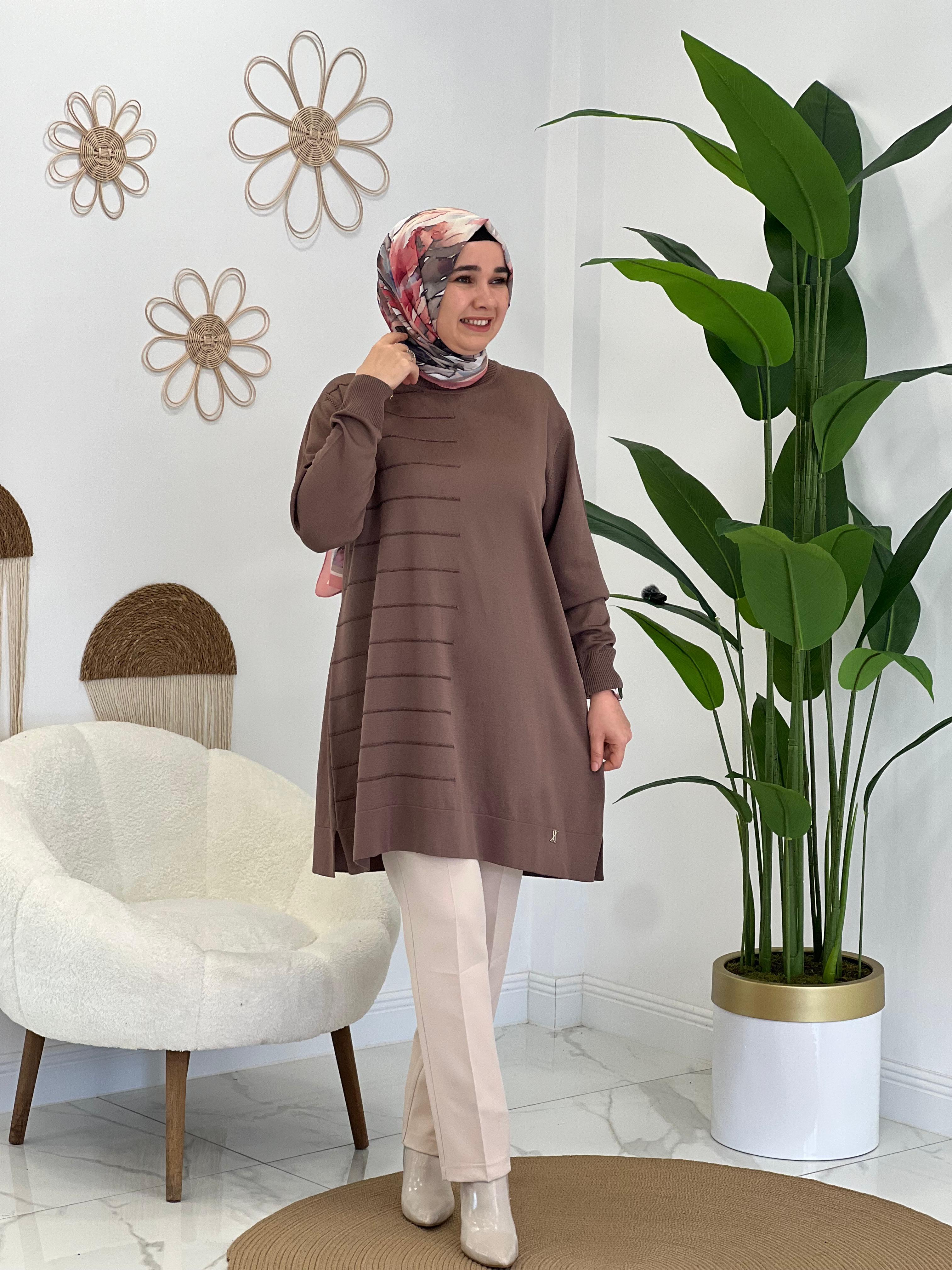 Kahve Triko Tunik