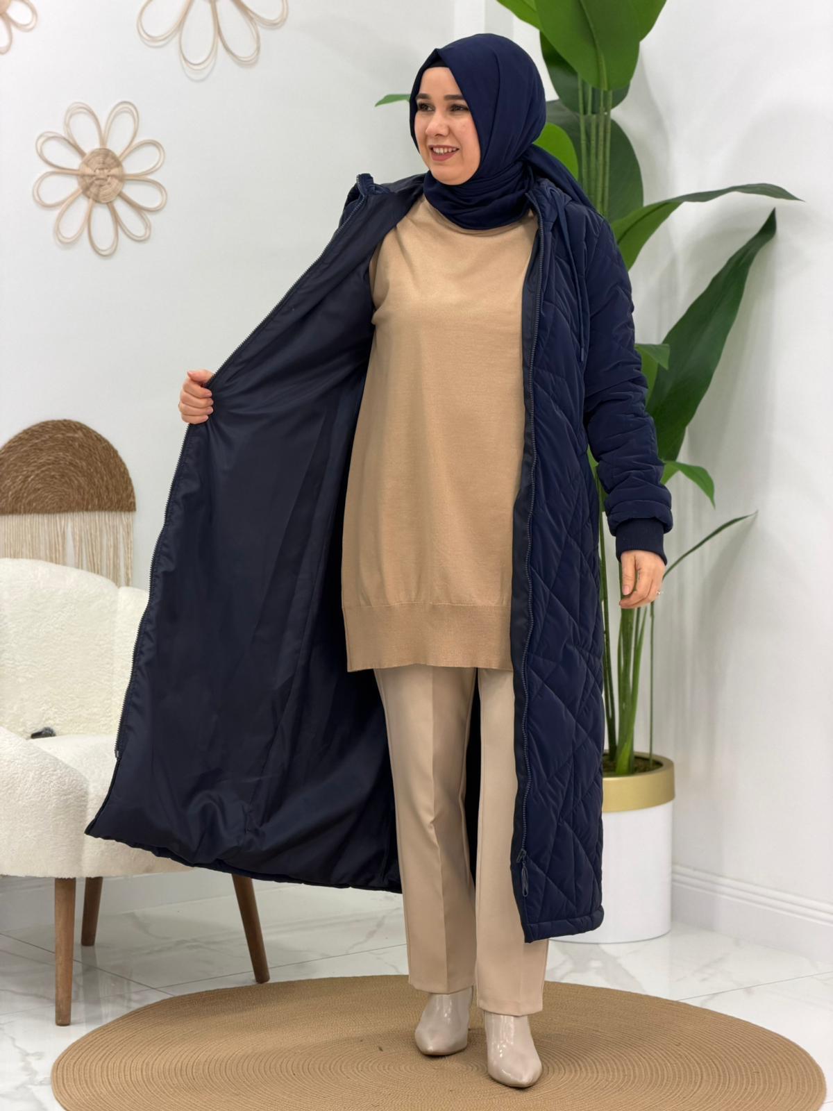 Lacivert Şişme mont