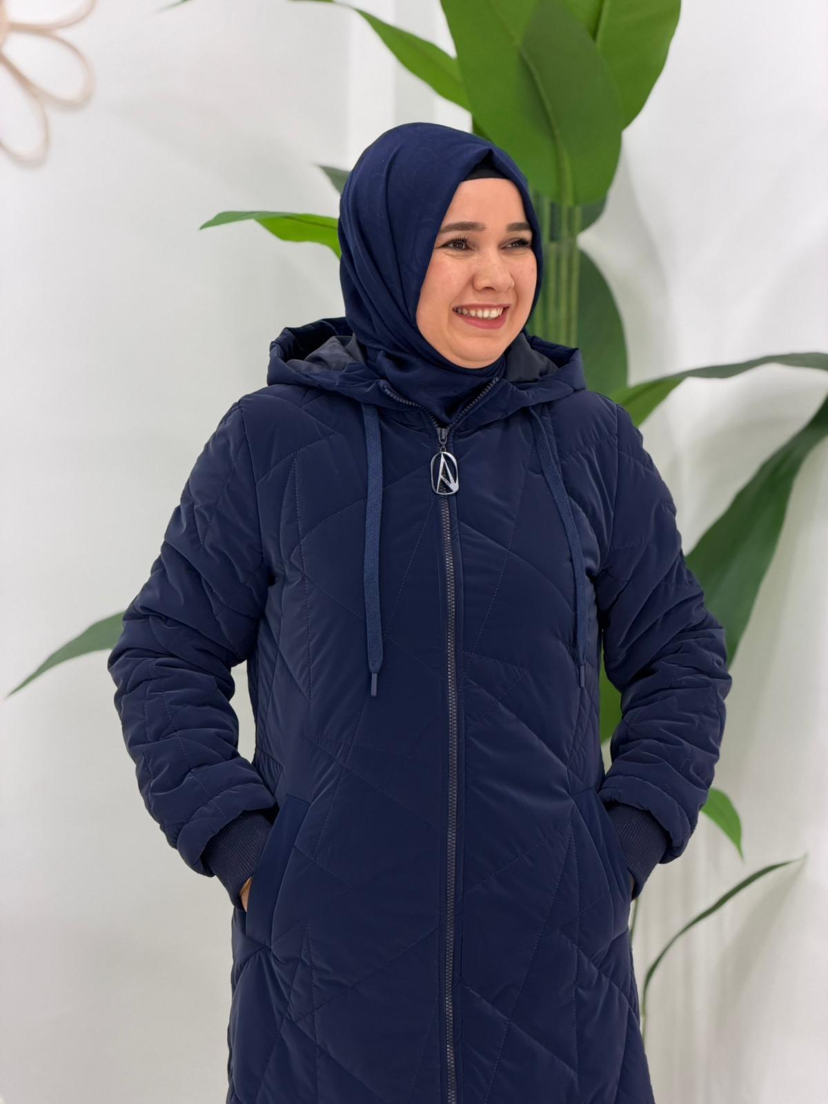 Lacivert Şişme mont