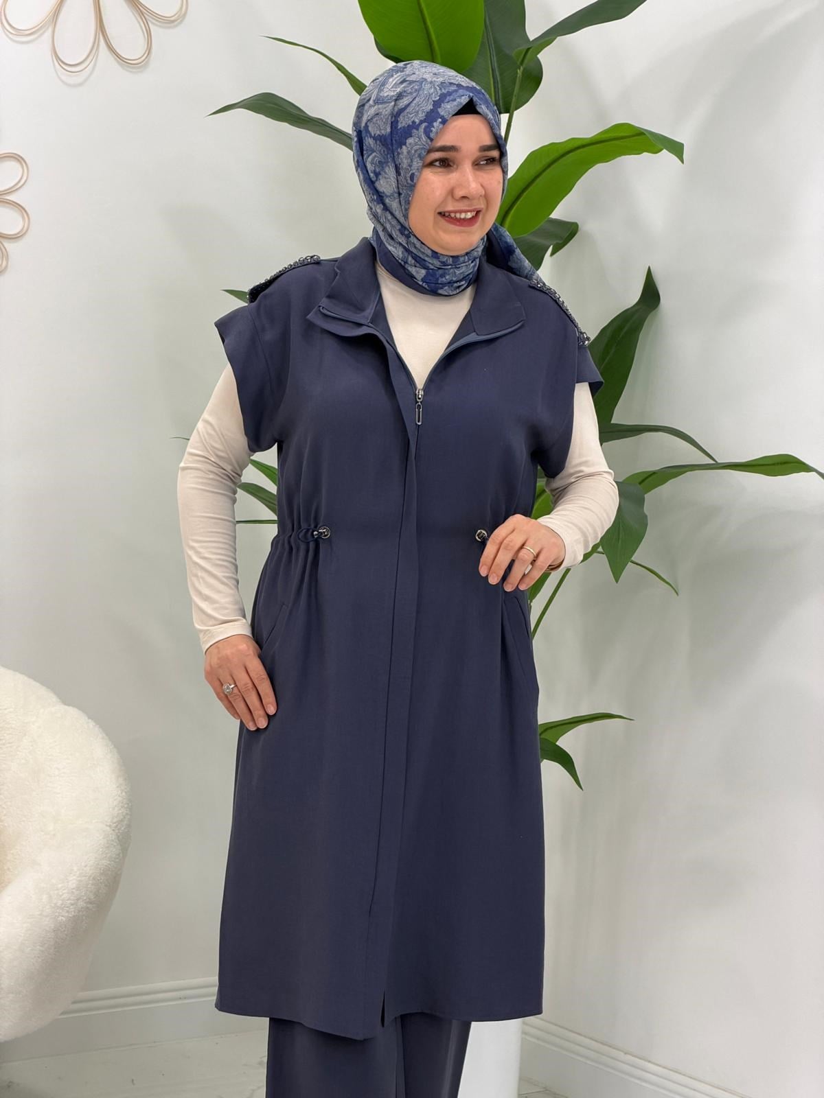 Lacivert Yelekli 2li Takım
