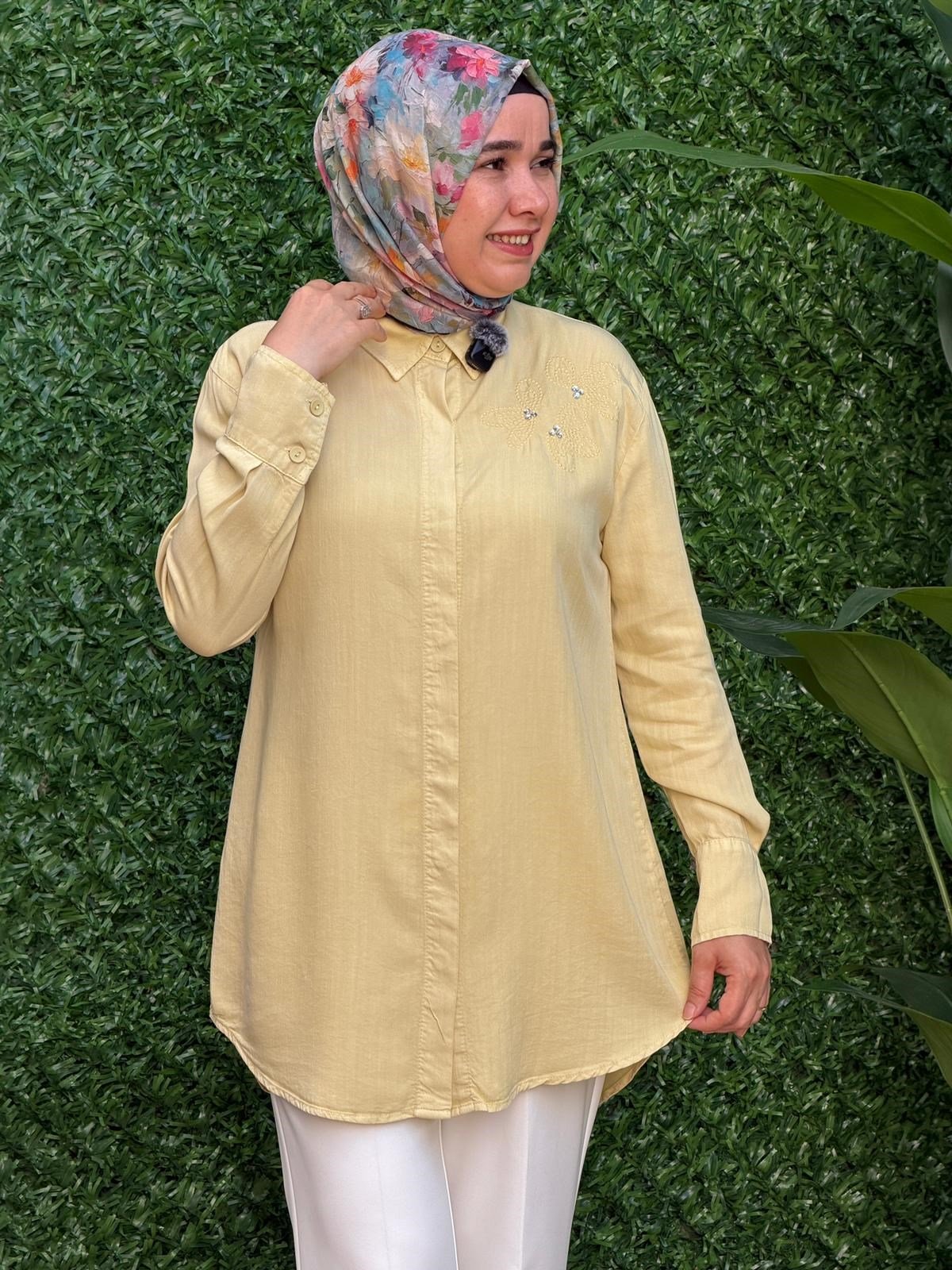 Limon Sarı Tensel Tunik