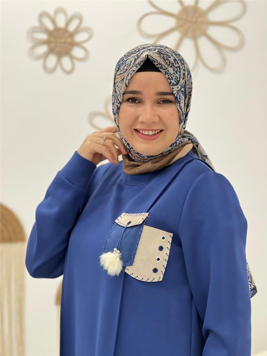 Mavi Cihakra Eşofman Tunik
