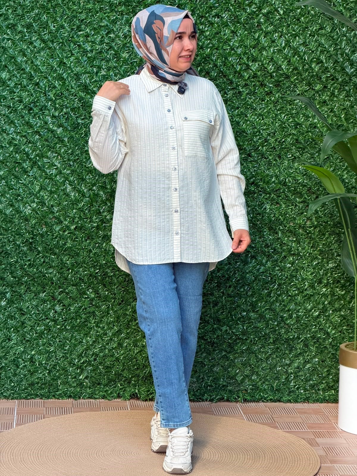 Mavi Cotton Tunik