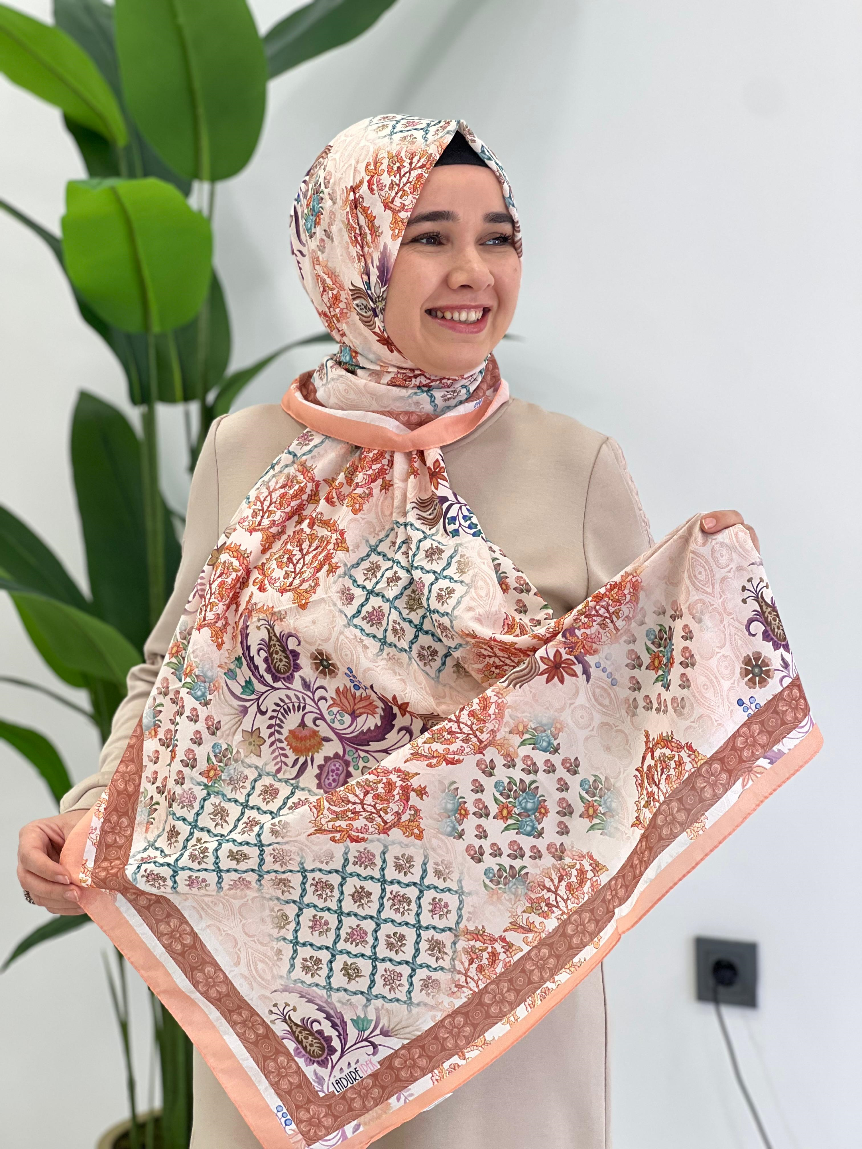 Oranj Desenli Tunik