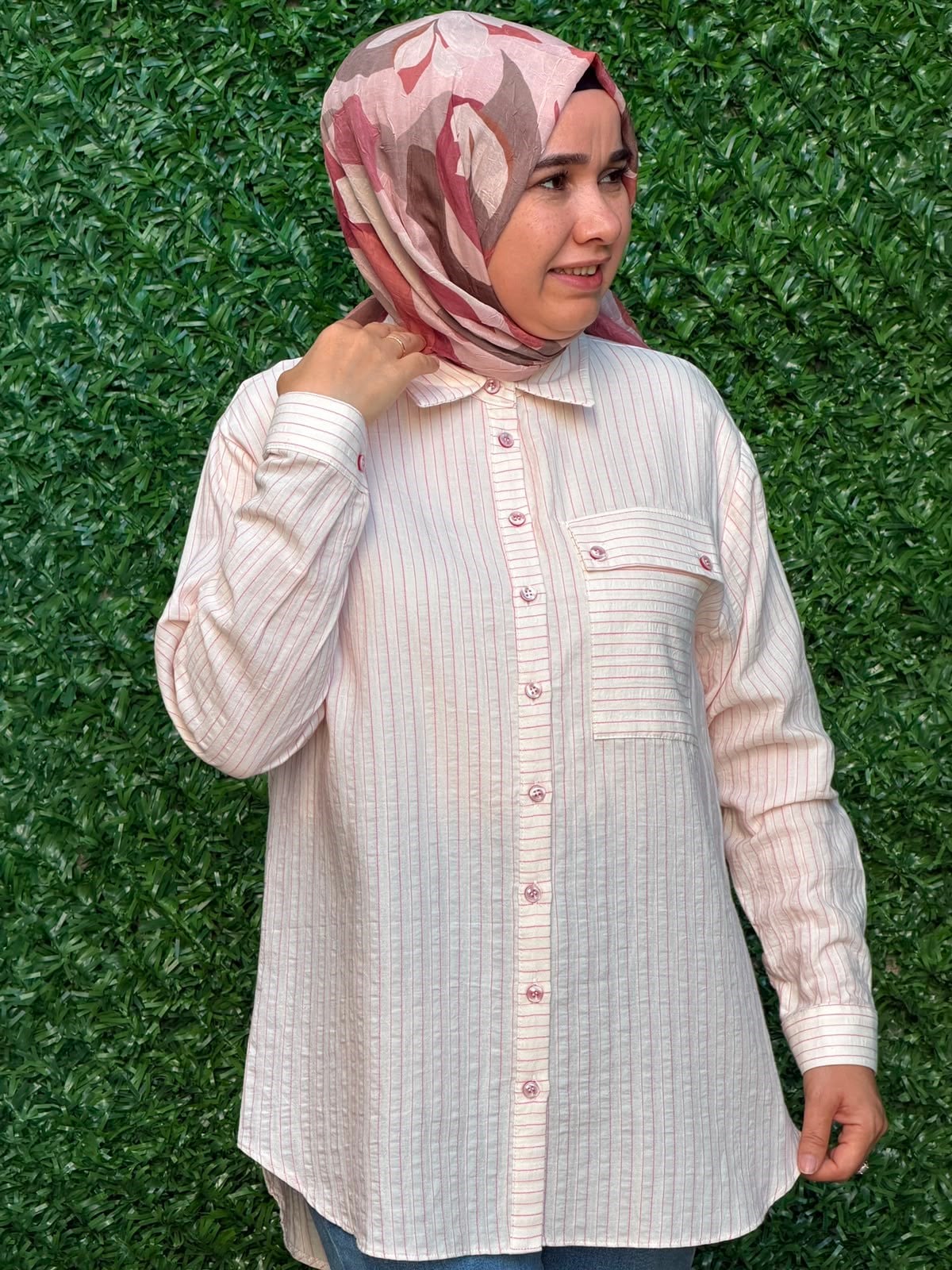 Pembe Cotton Tunik
