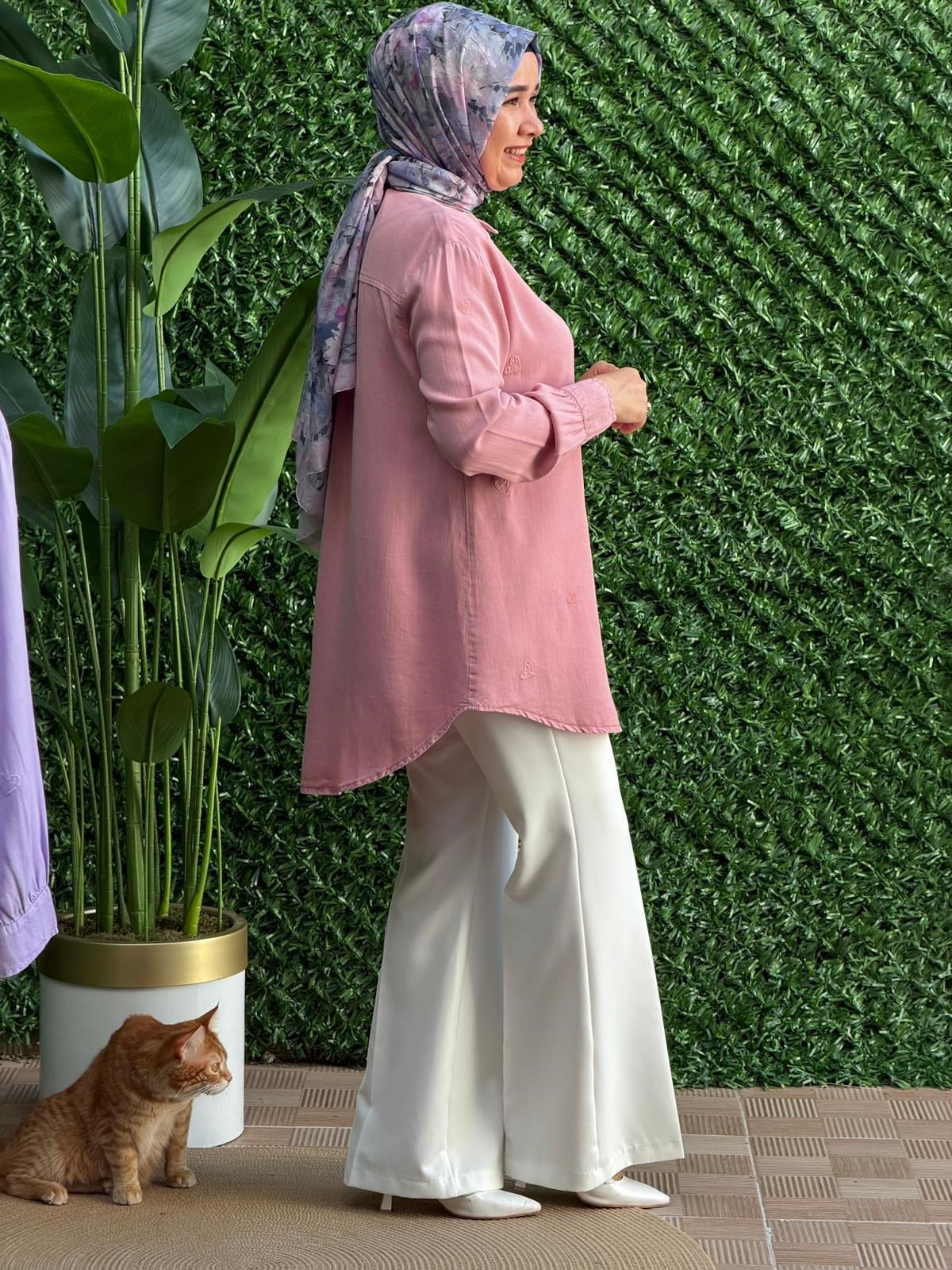 Pembe Kalpli Tunik
