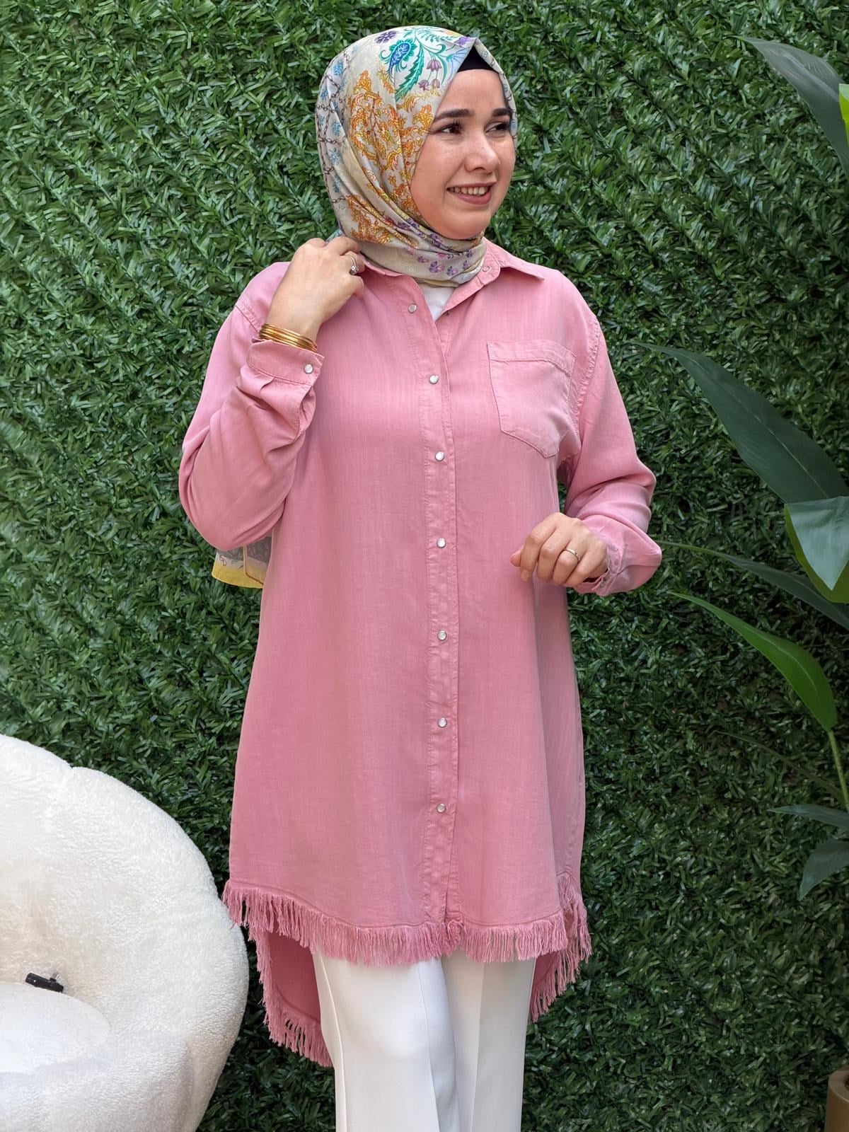 Pembe Tensel Tunik