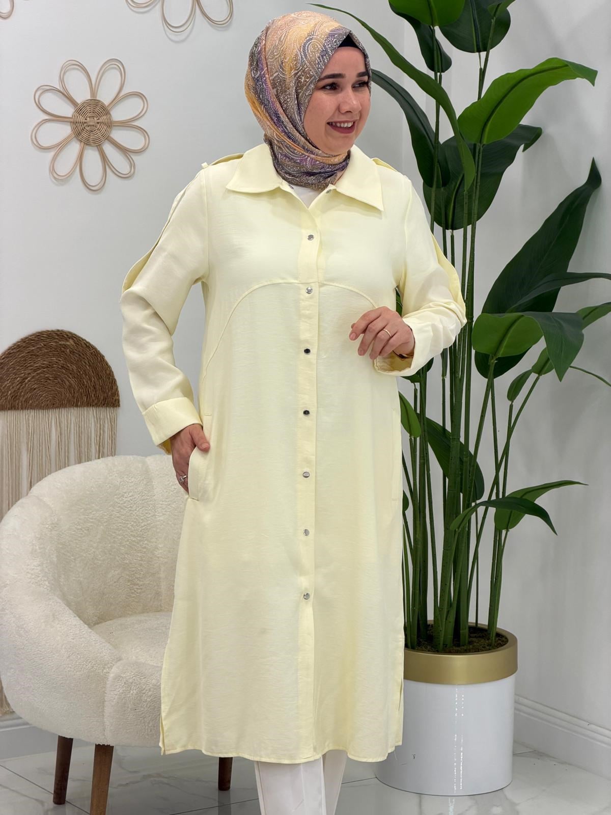 Sarı Çıtçıtlı Giyçık Kap