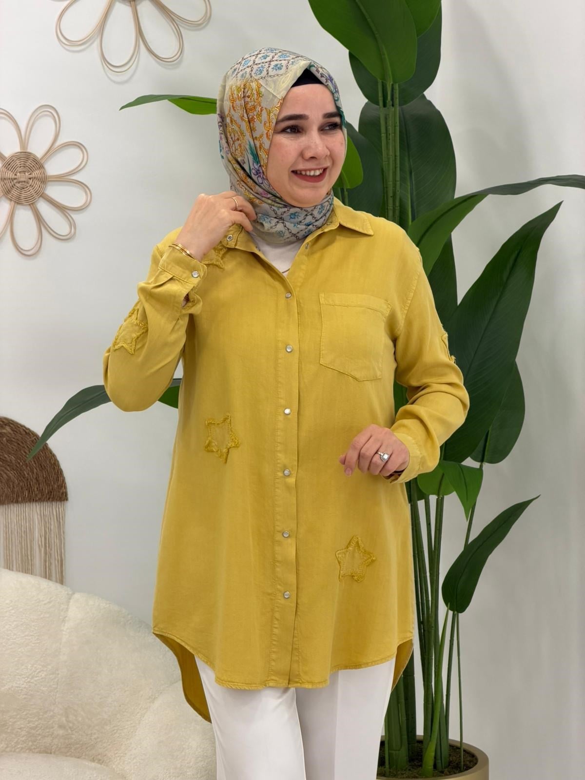 Sarı Yıldız Tensel Tunik