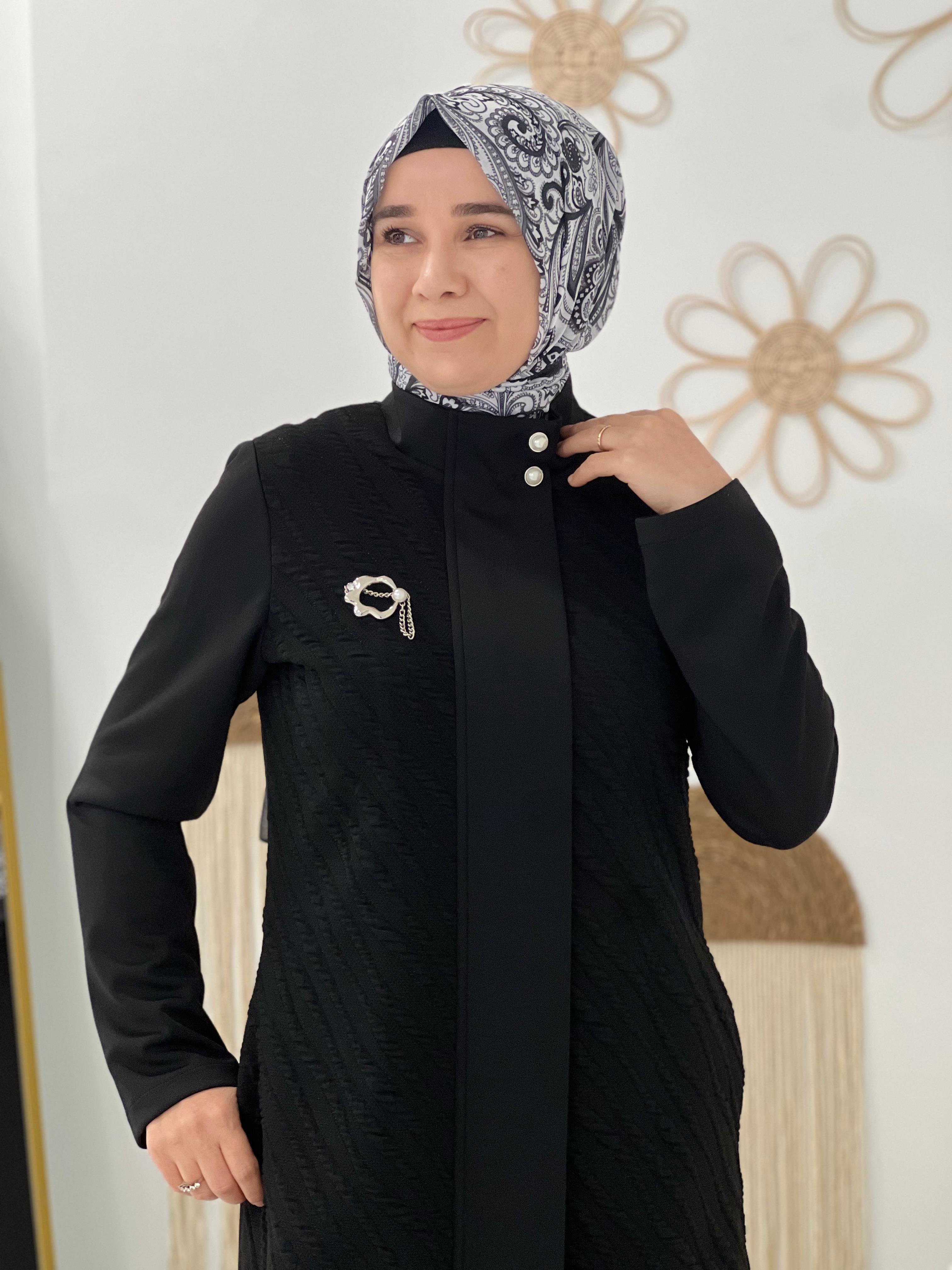 Siyah İnci broş Detaylı