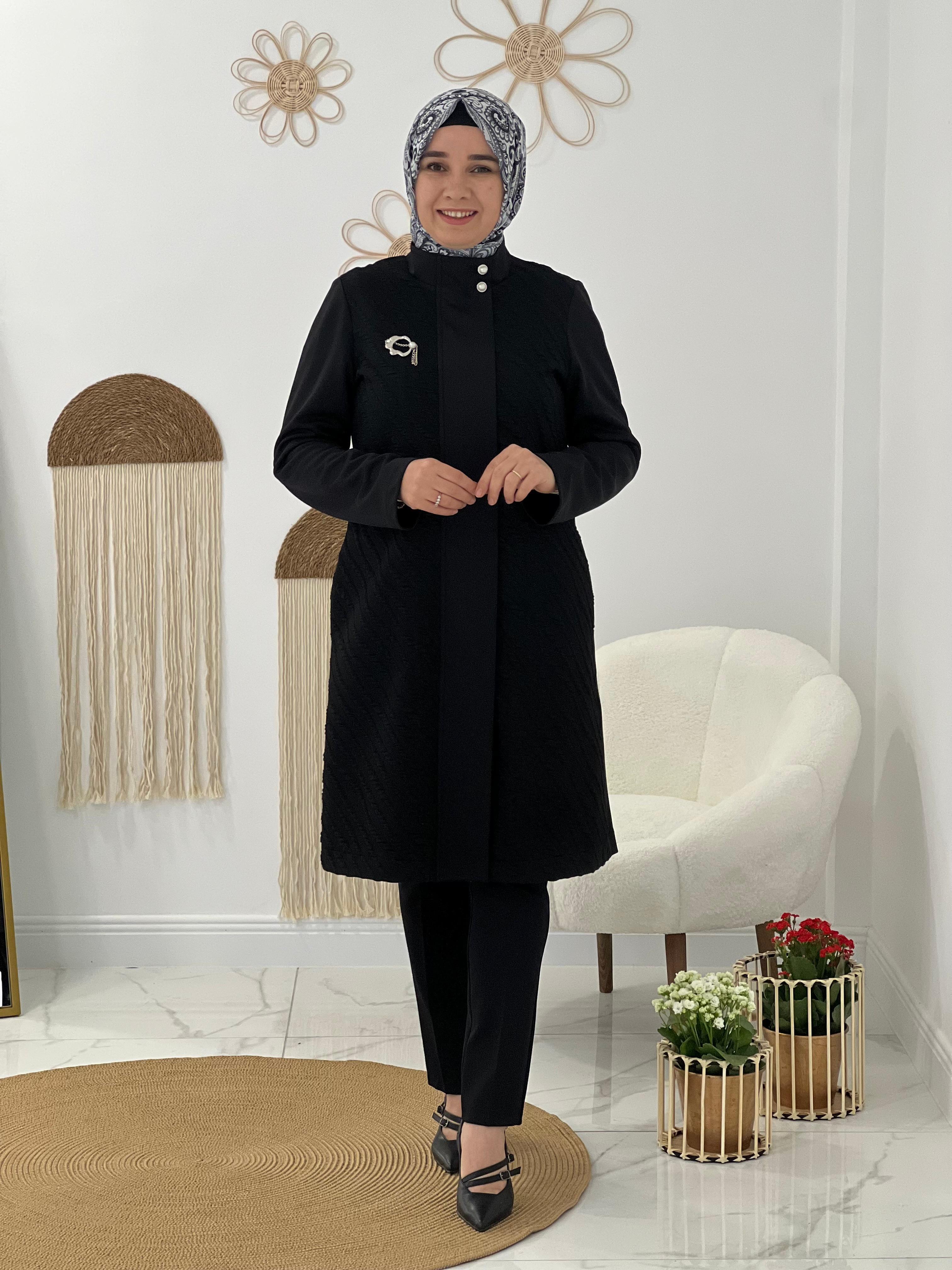 Siyah İnci broş Detaylı
