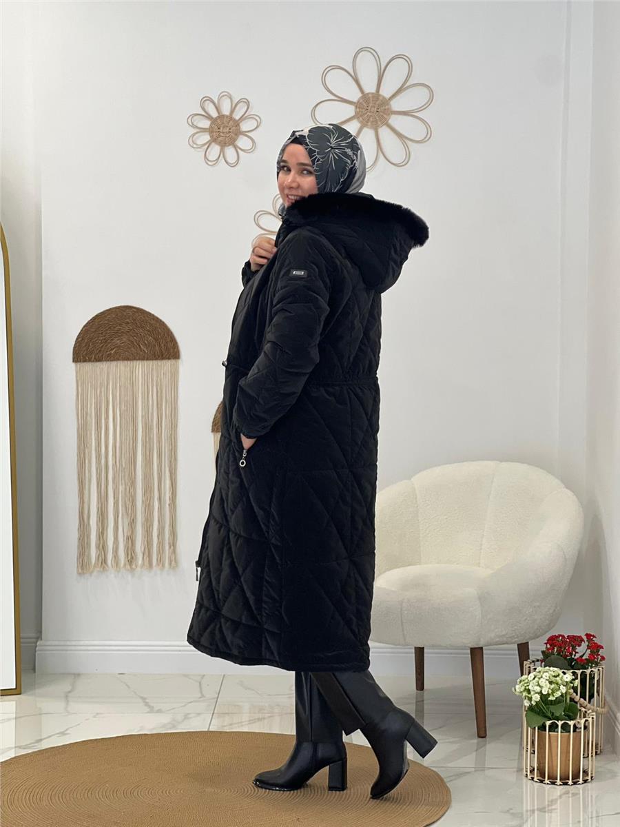 Siyah Şişme Mont
