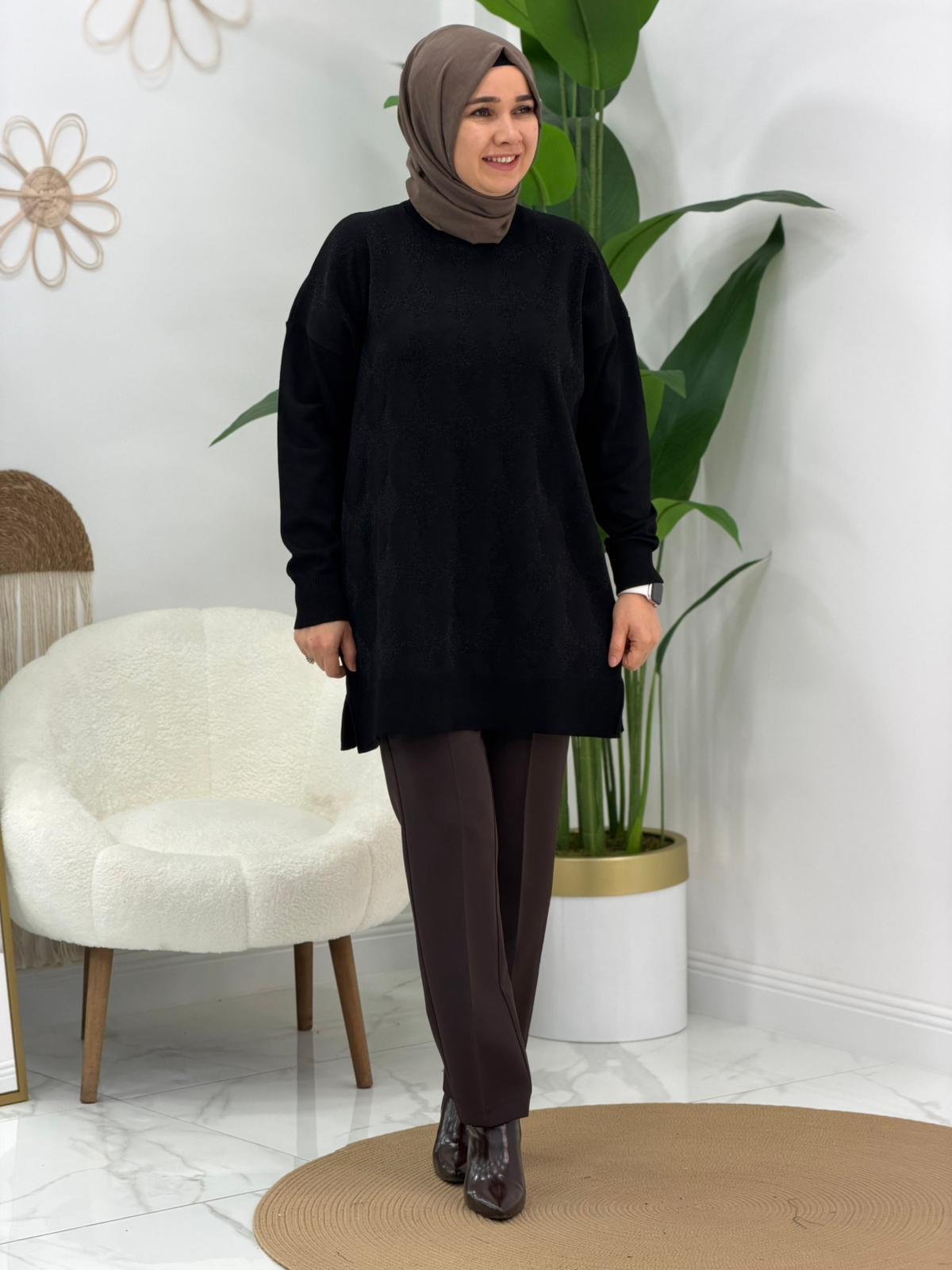 Siyah Triko Kazak