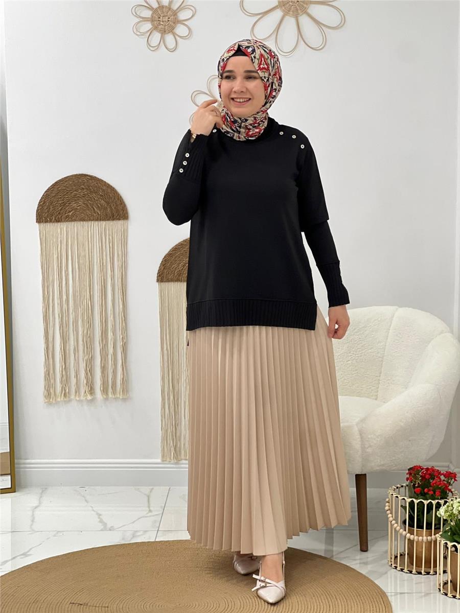 Siyah Triko Kazak
