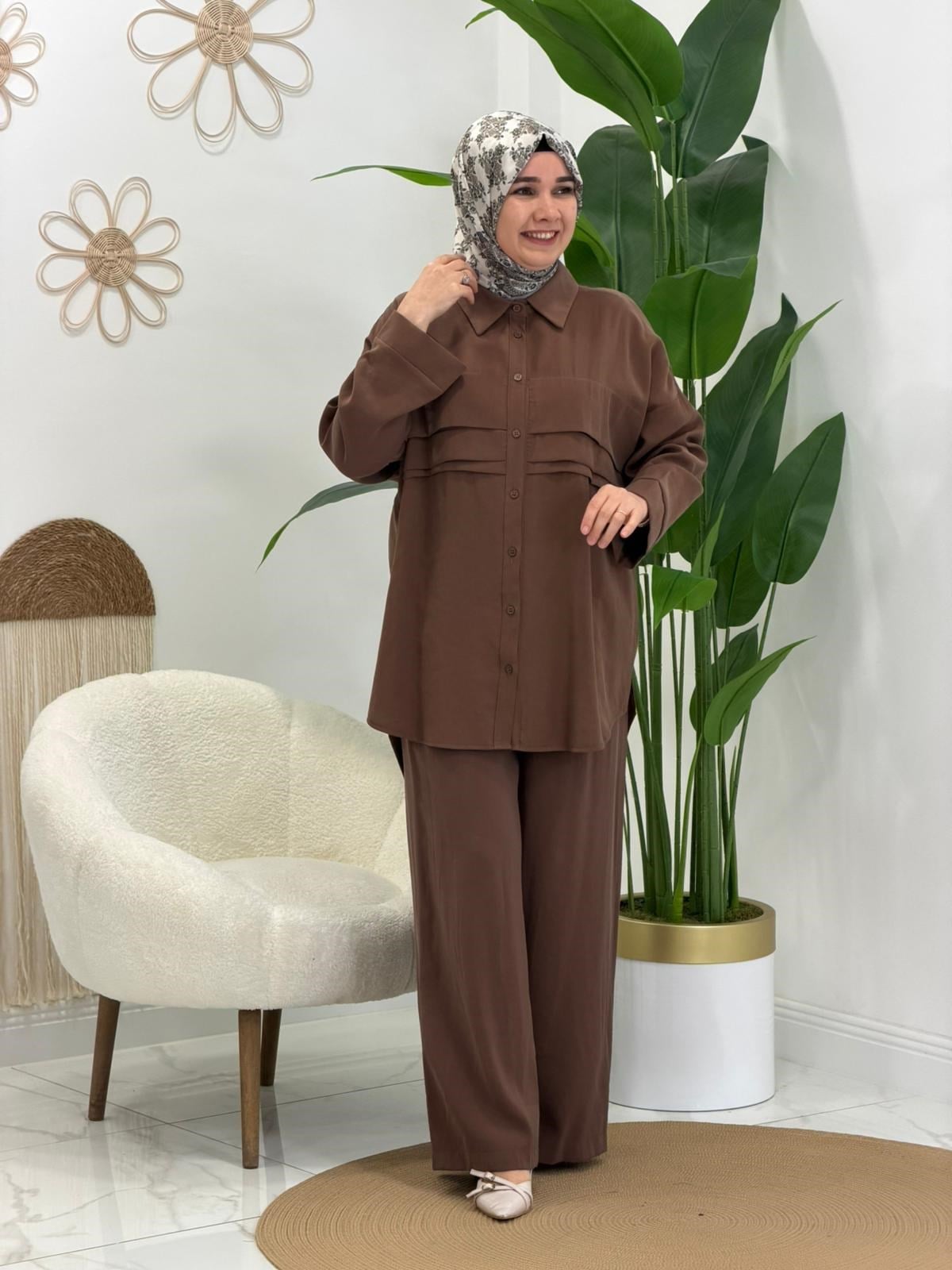 Taba Enza Pantolonlu Takım