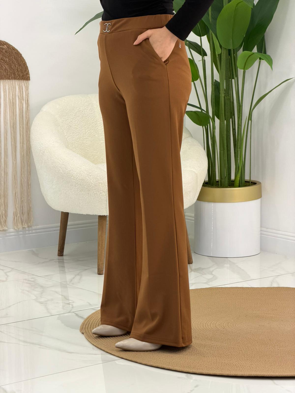 Taba İthal Sukuba İspanyol Paça Pantalon