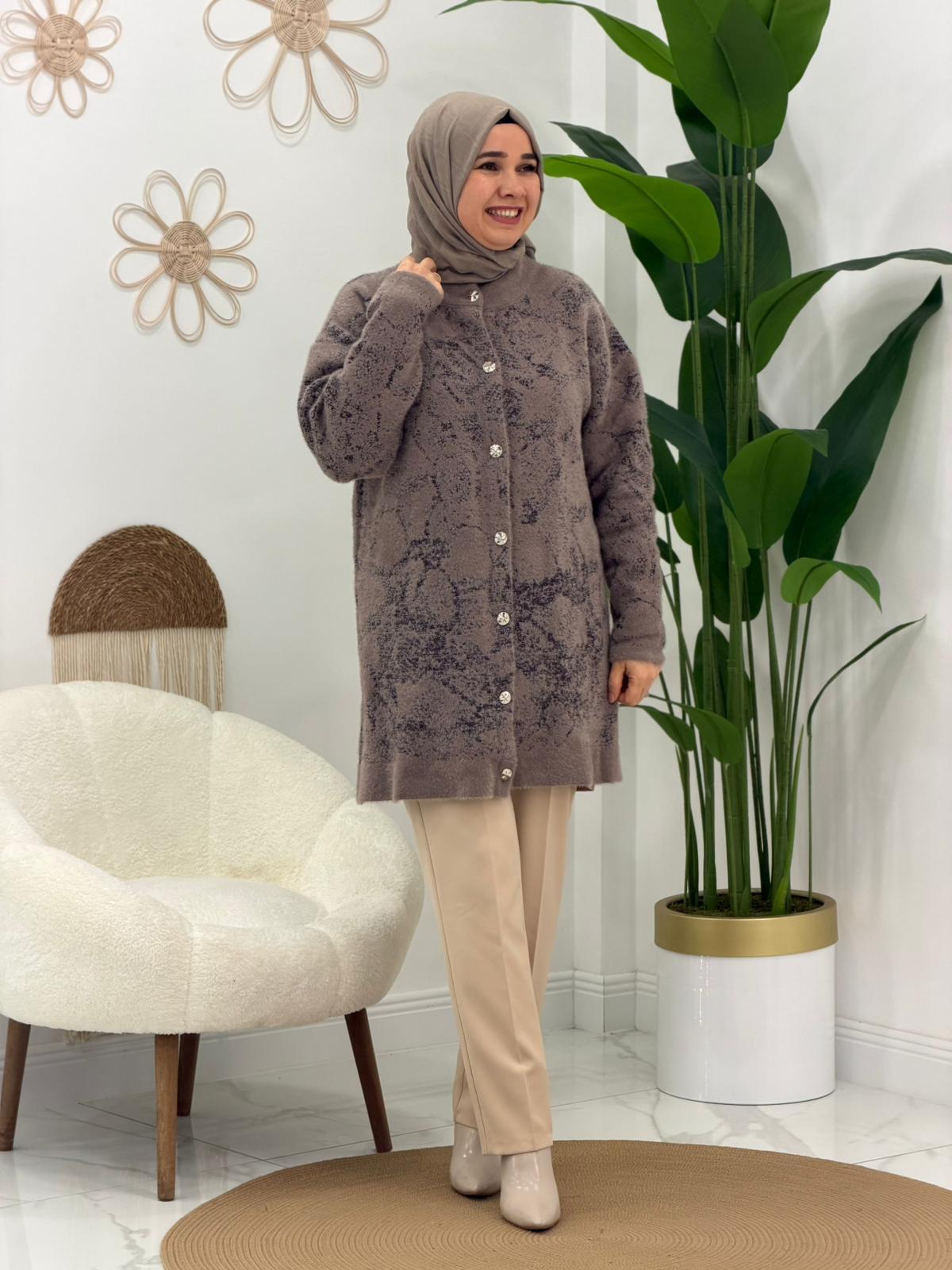 Vizon Angora Ceket